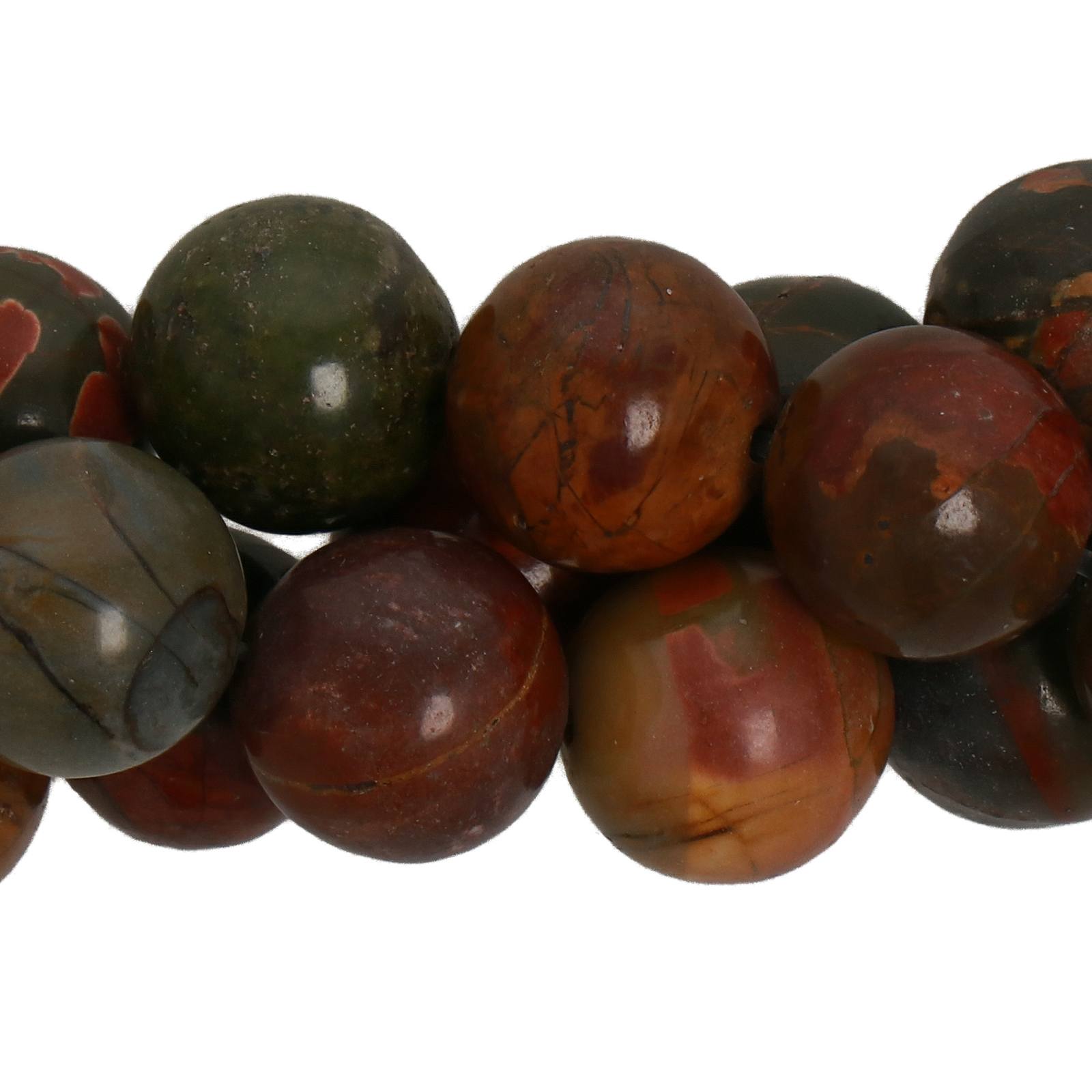 picasso jasper smooth round 10mm | 12pc