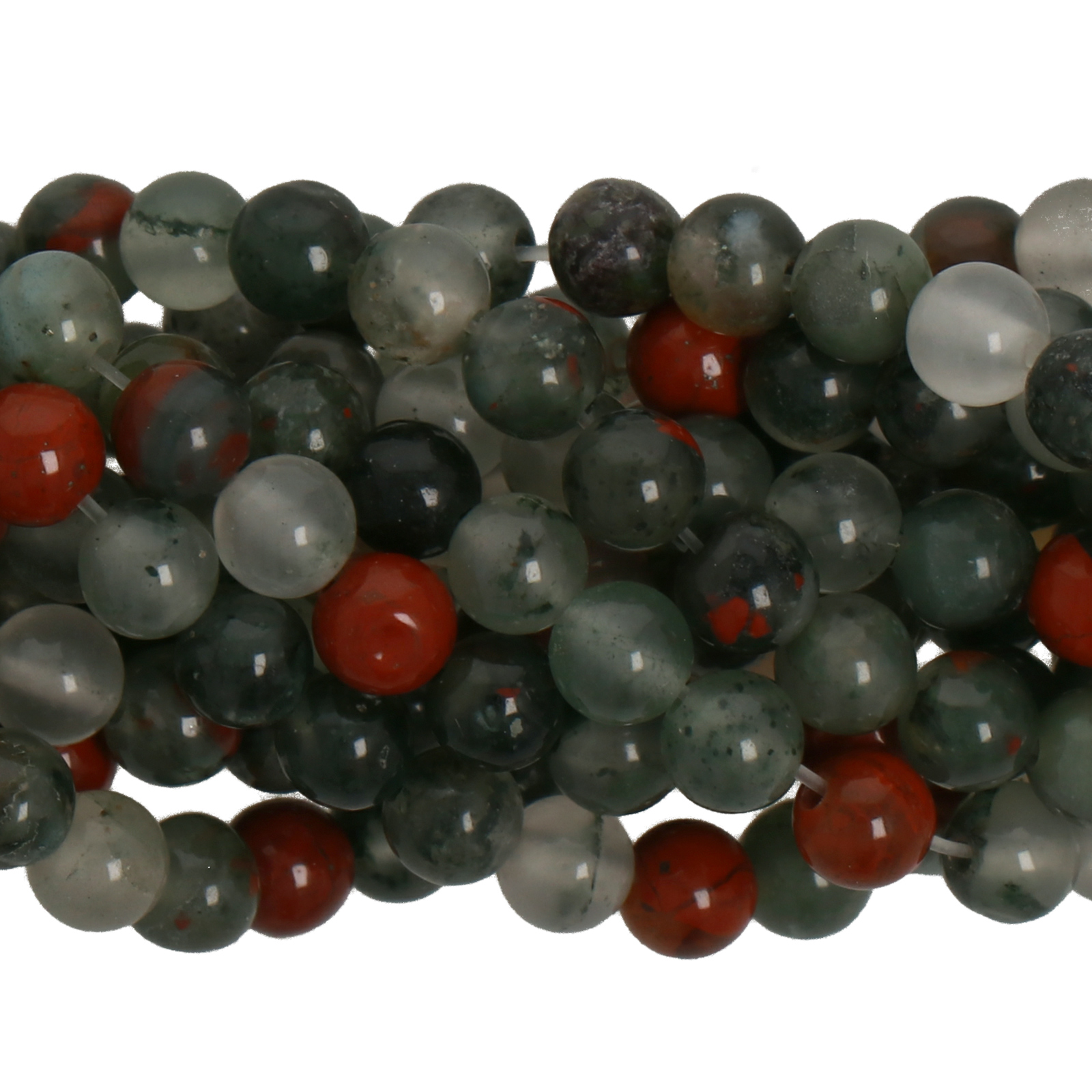 african bloodstone glatt runde 4mm | strang 38/40cm