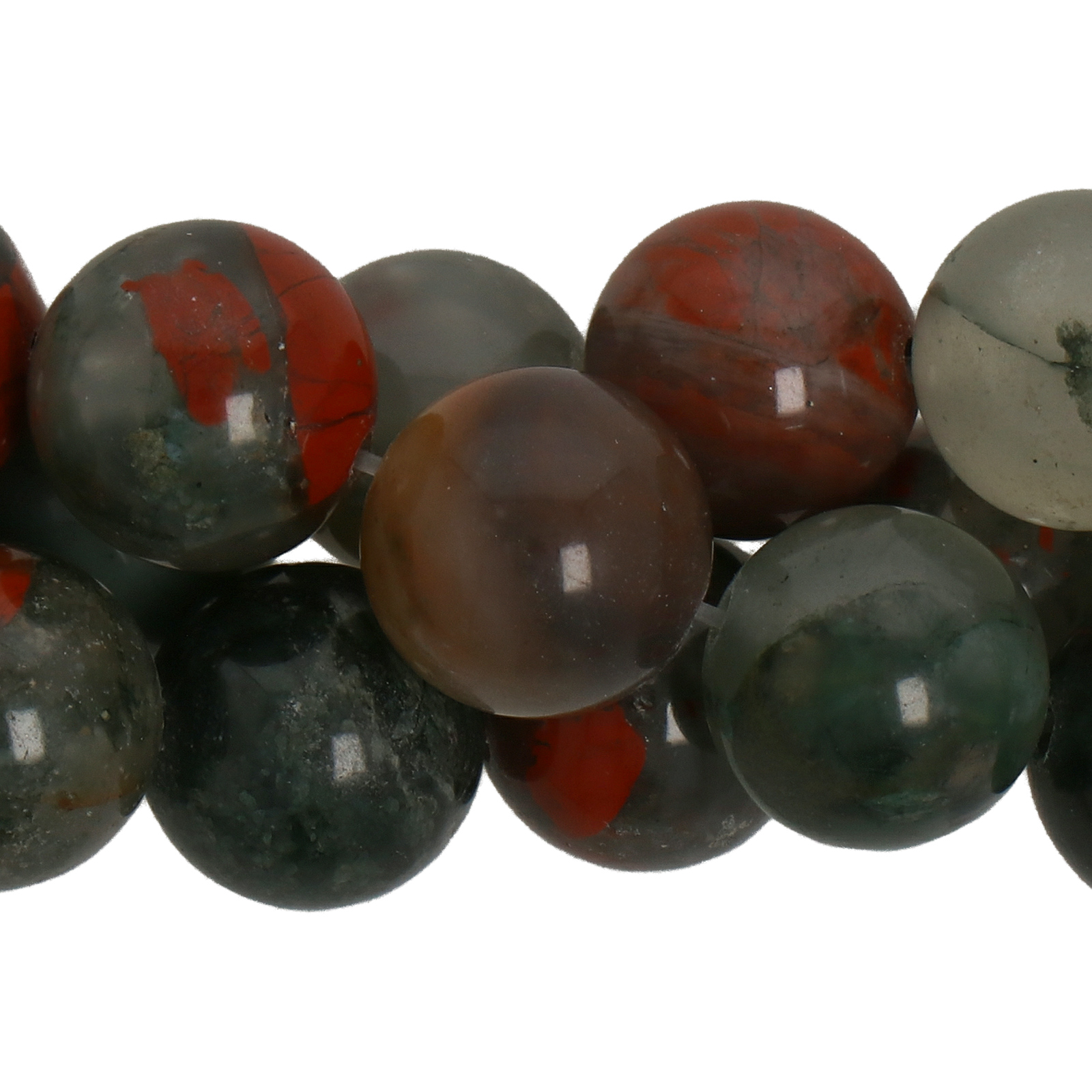african bloodstone glatt runde 10mm | strang 38/40cm