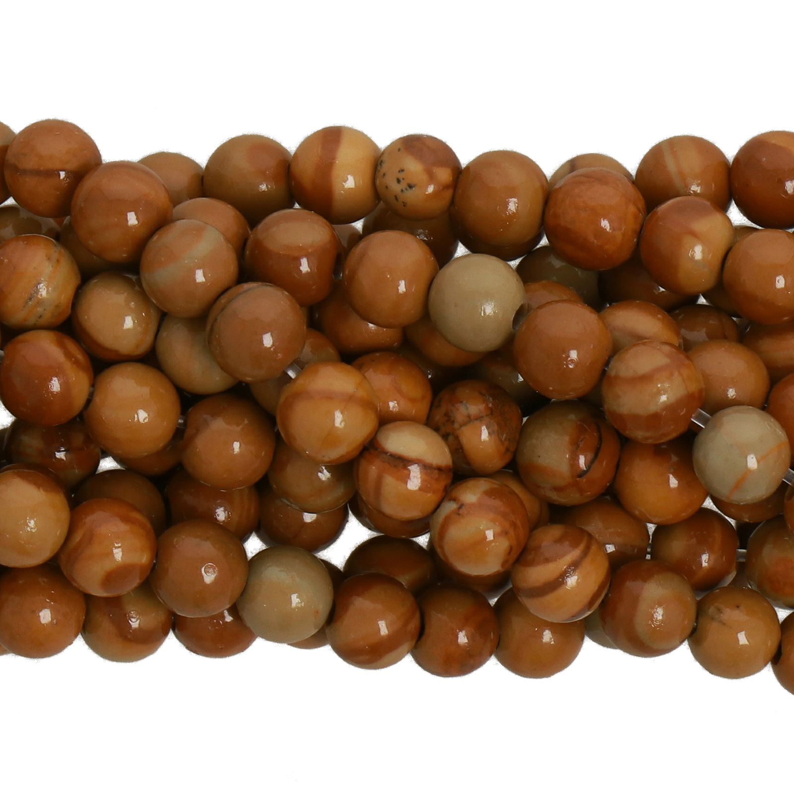 jasper tiger skin smooth round 4mm | 15/16-inch strand
