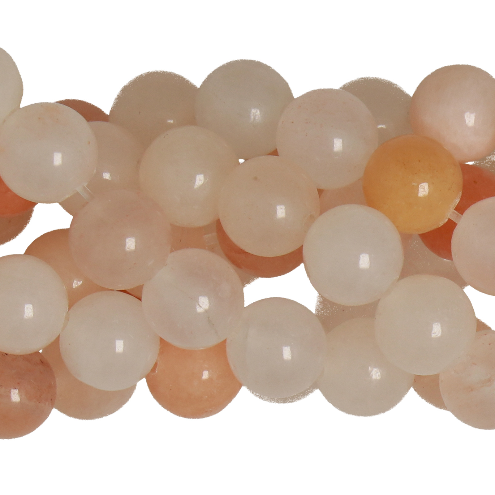 pink avventurine smooth round 6mm | 16-inch strand