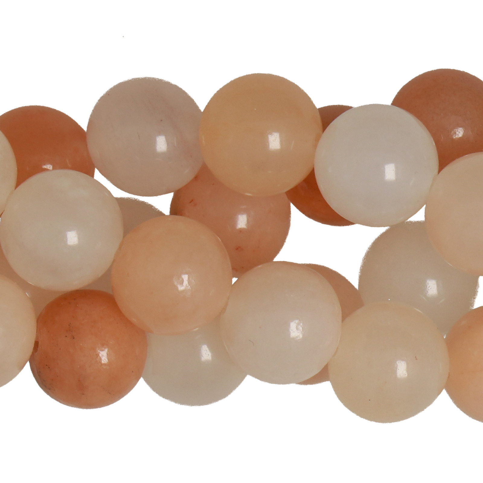 pink avventurine smooth round 8mm | 16-inch strand