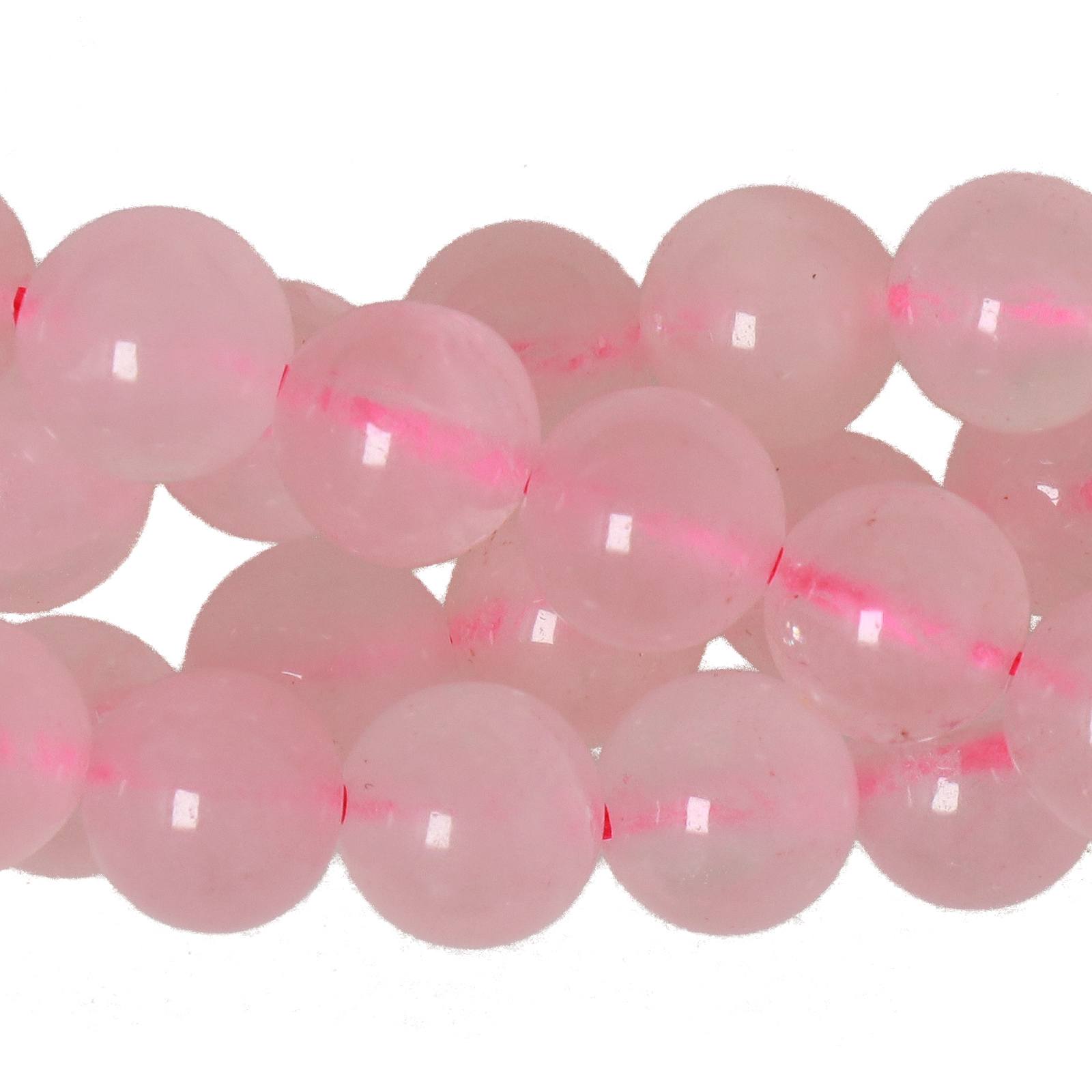 rose quartz smooth round 8mm | 15pc