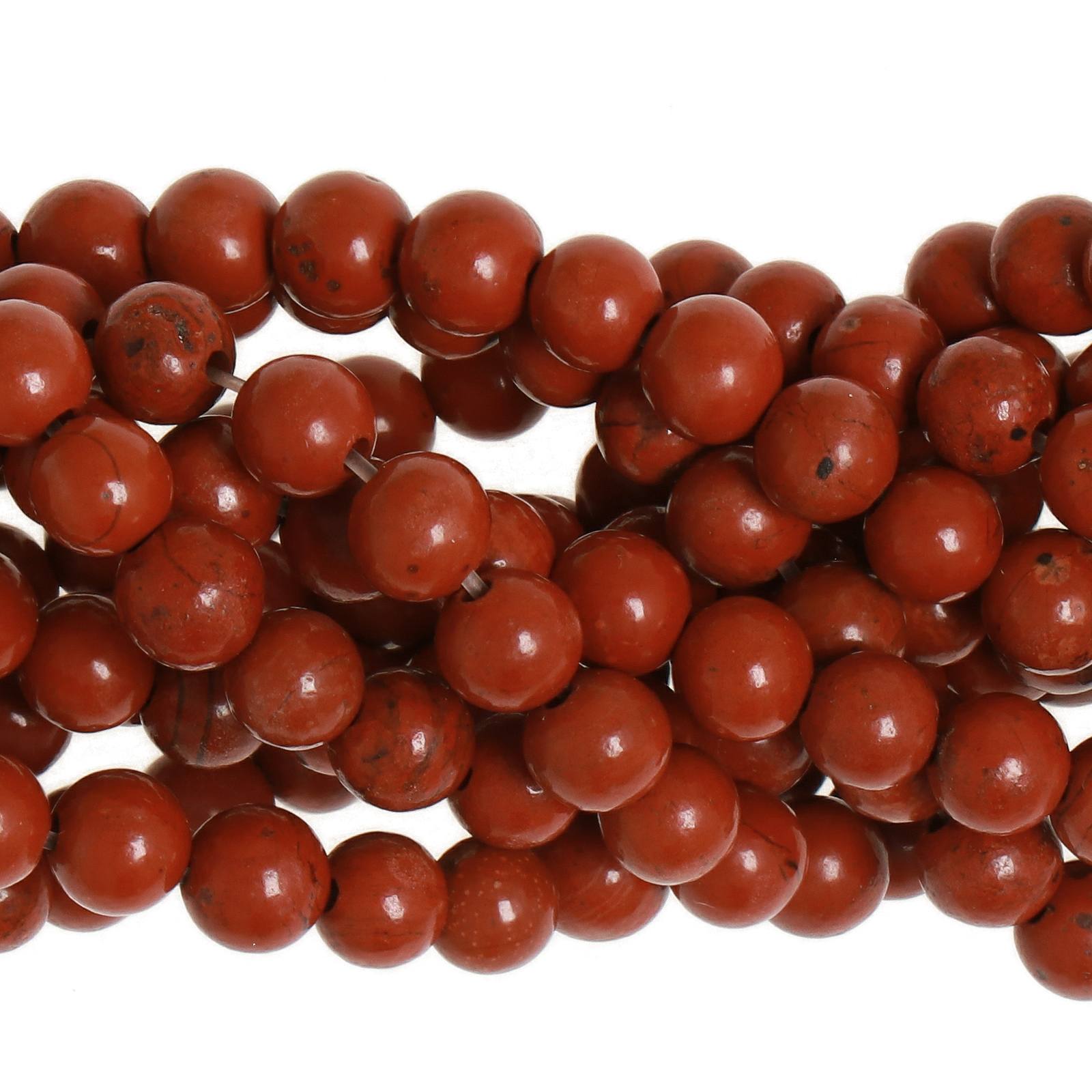 red jasper smooth round 4mm | 20pc