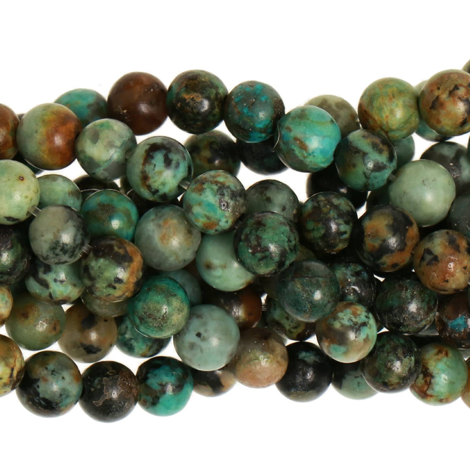 african turquoise smooth round 4-5mm | 20pc