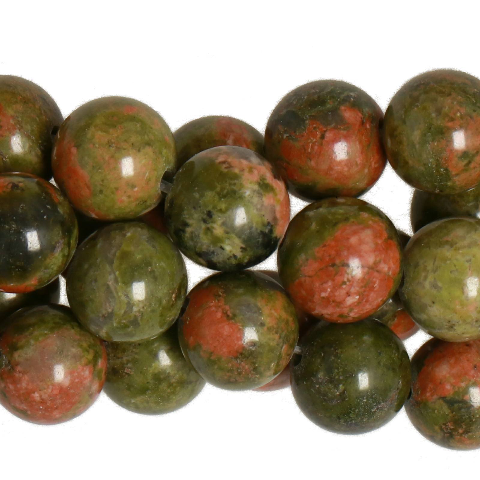 unakite glatt runde 8mm | 15st