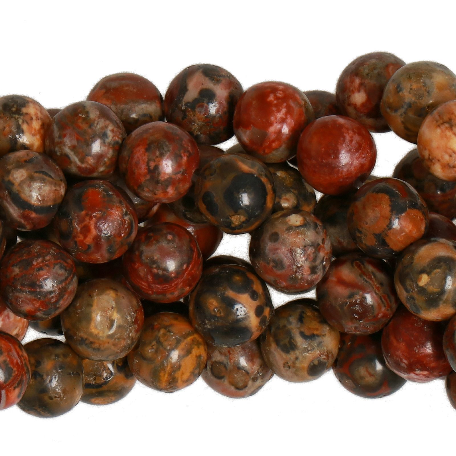 leopard skin jasper smooth round 6mm | 20pc