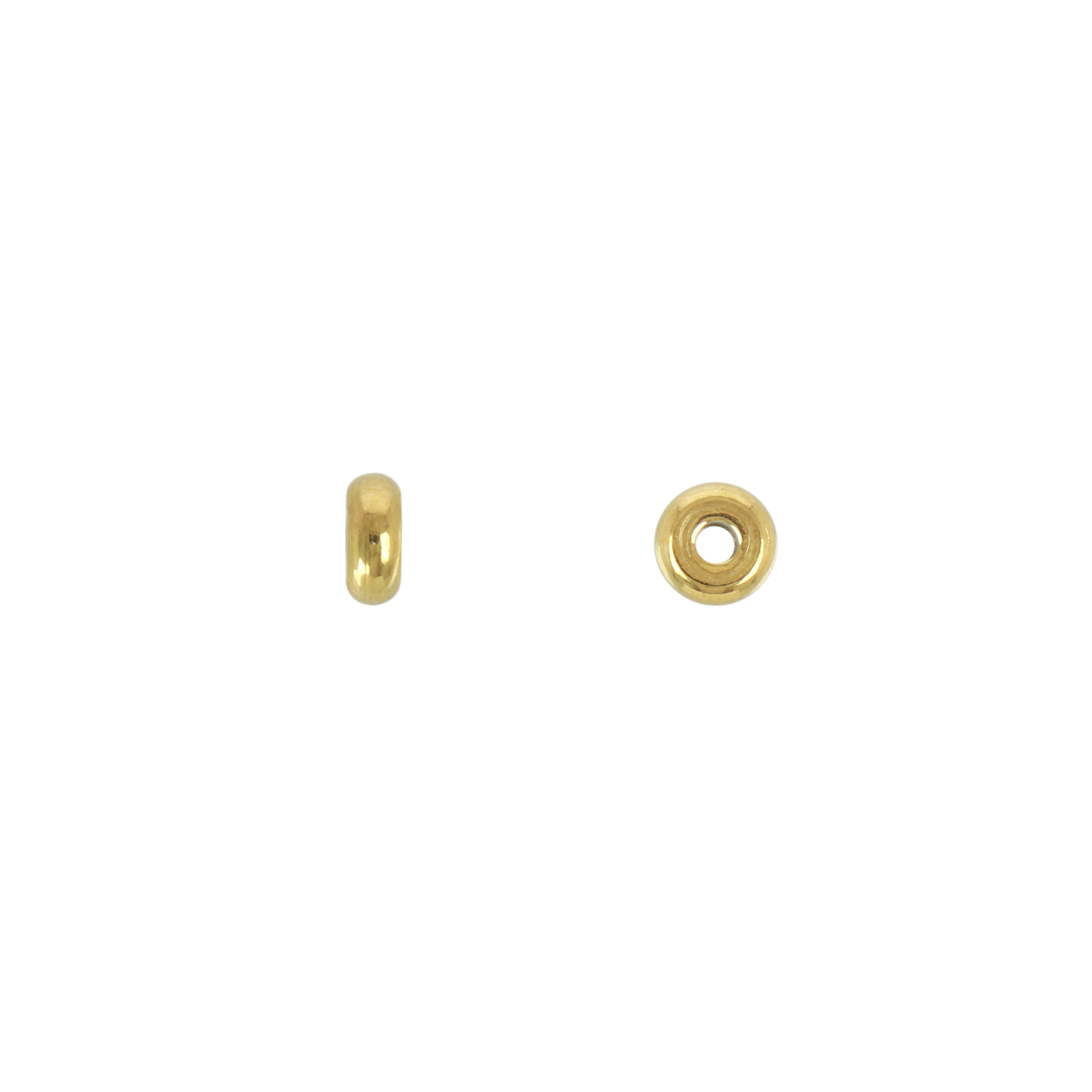trennperle heishi edelstahl vergoldet 5x2mm | 20st
