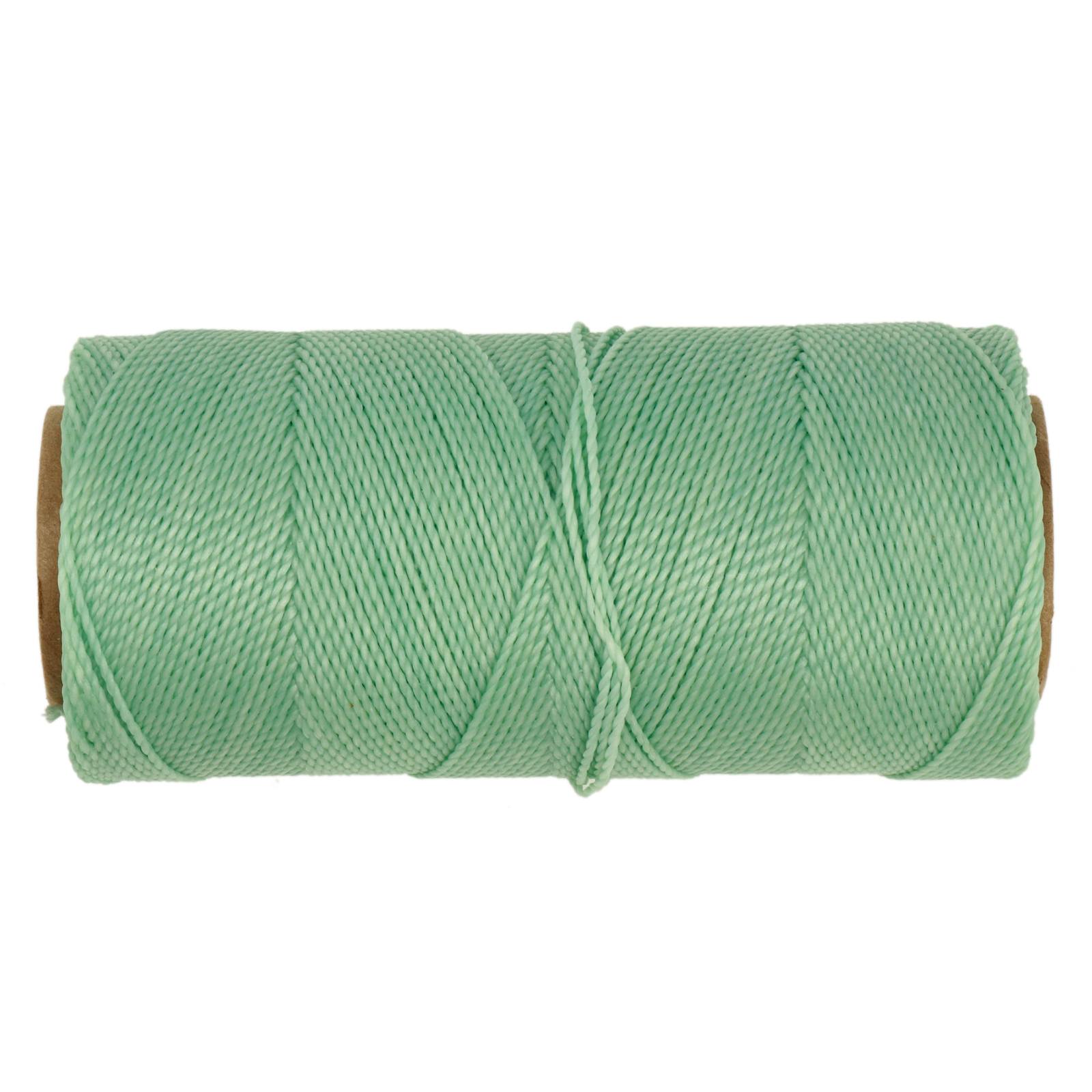 linhasita waxed polyester cord - mint (230) 1mm - 100gr spool (aprox. 180mt) | 1pc