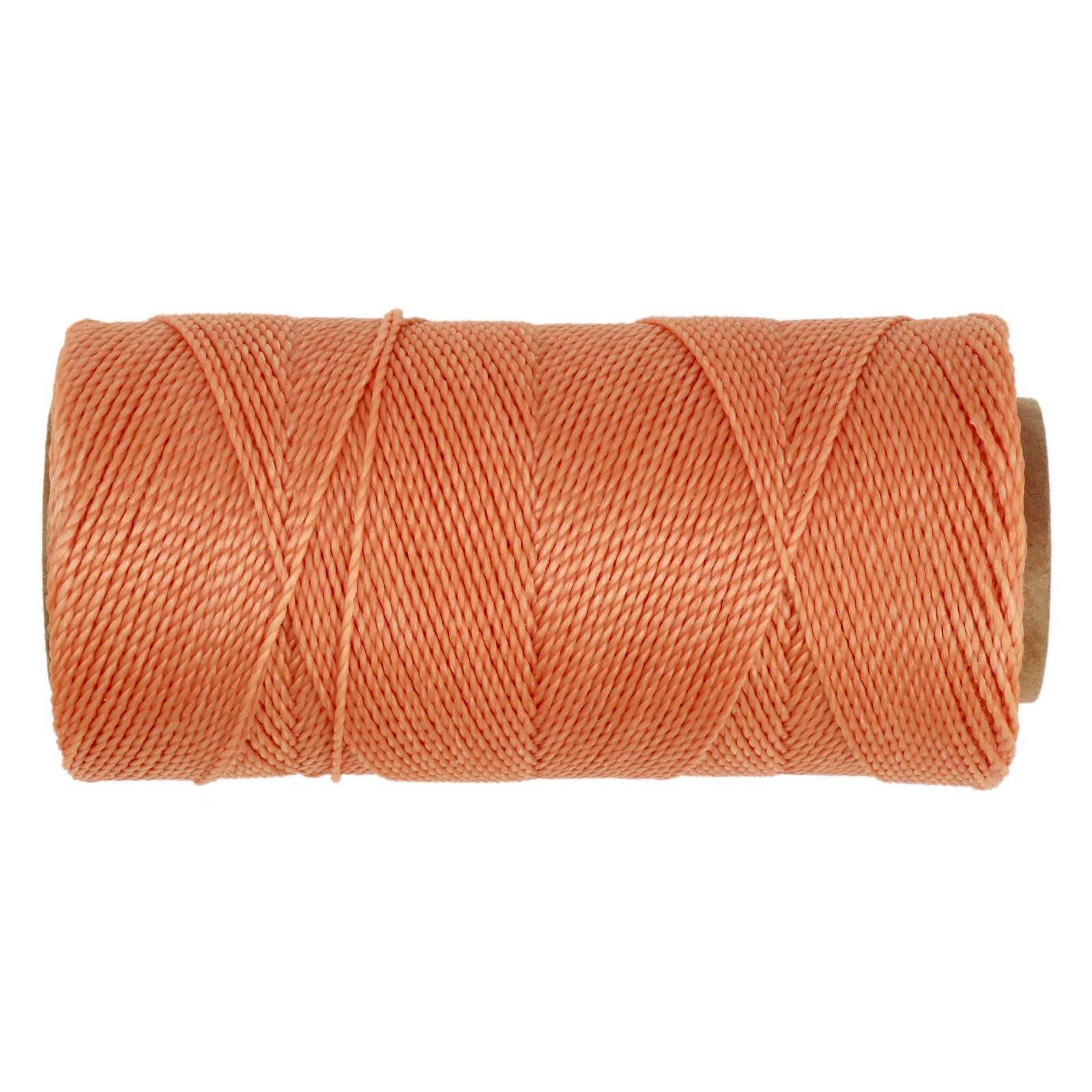 linhasita waxed polyester cord - peach (216) 1mm - 100gr spool (aprox. 180mt) | 1pc