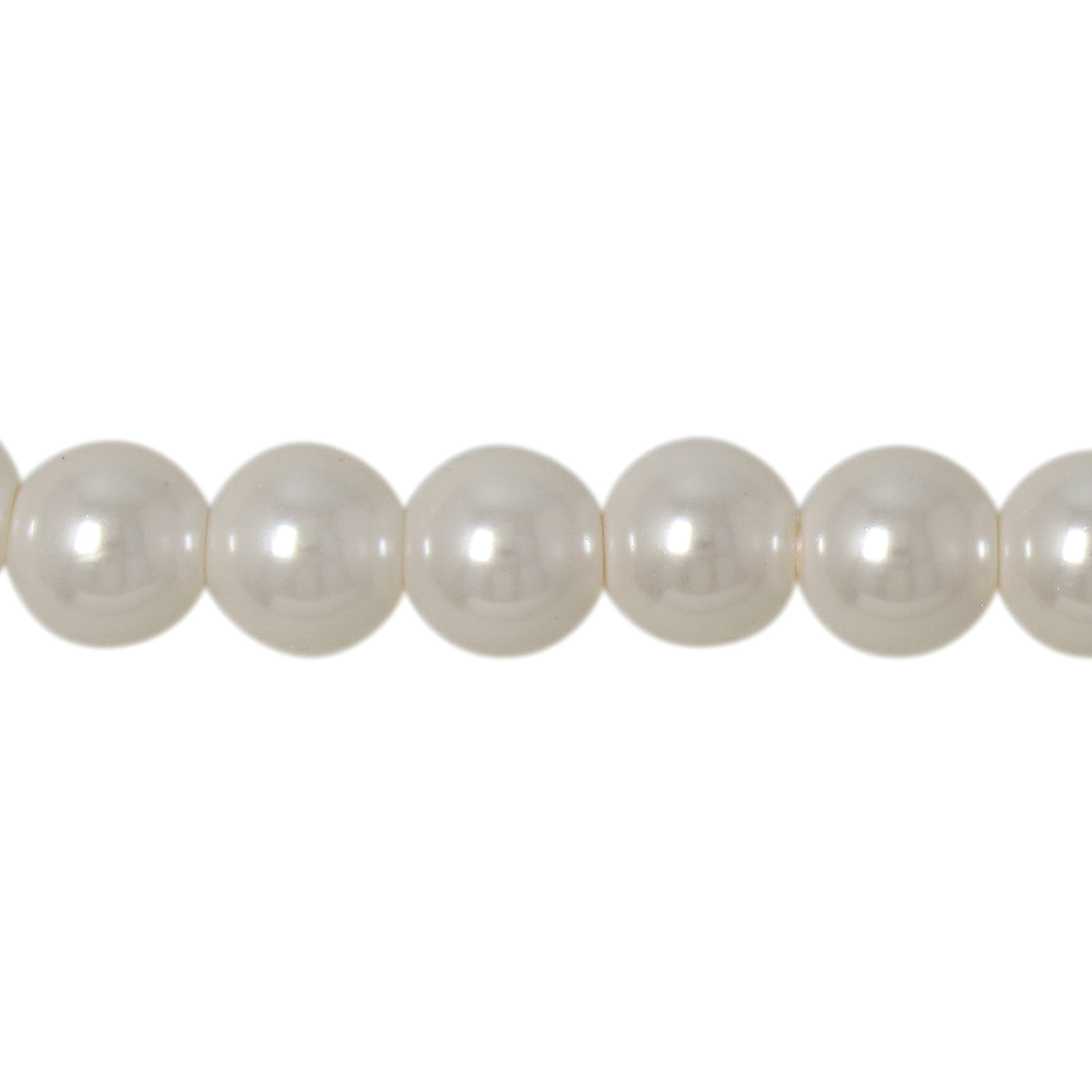 brilliant pearls round white 6mm | strand 70pc approx.