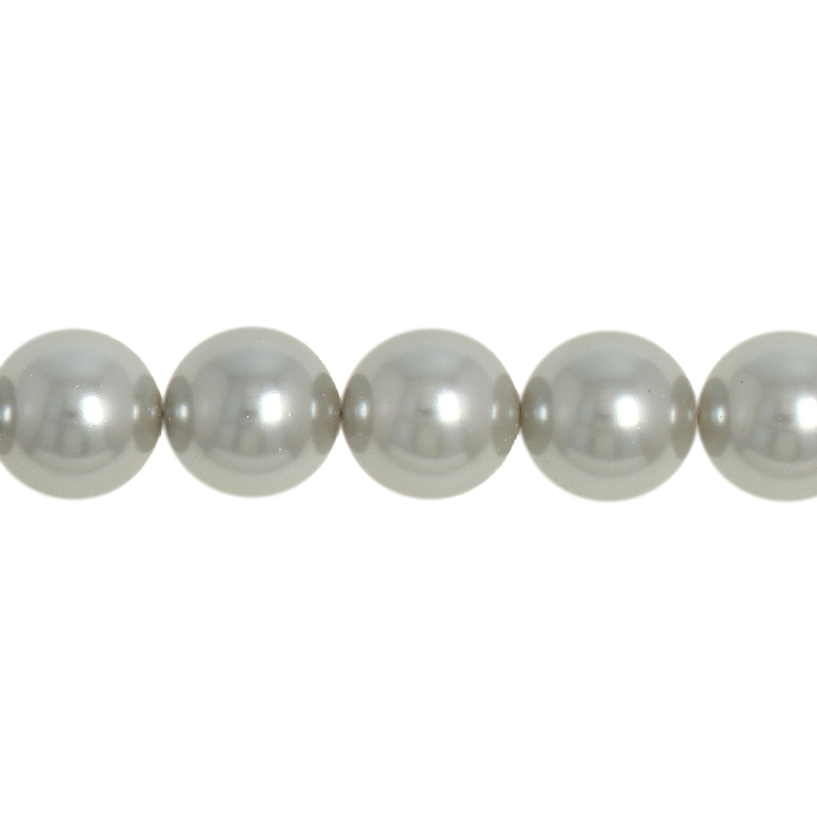 brilliant pearls round light grey 8mm | strand 50pc approx.