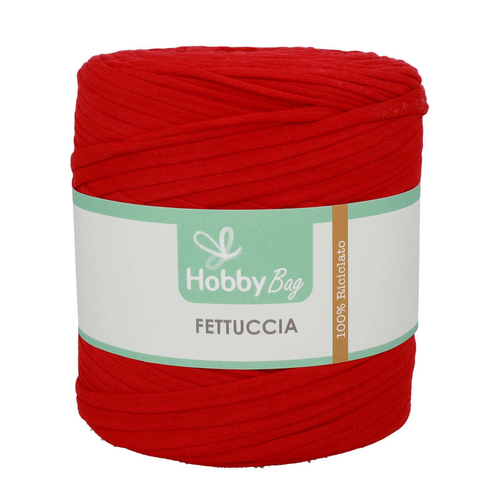 hobbybag t-shirt yarn fettuccia regular - dunkelrot - 700-900gr ca. (110-130mt) | 1st