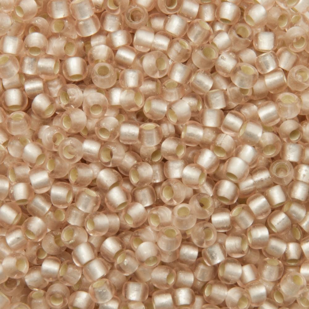 saatperlen toho 8/0 silver-lined frosted rosaline (31f) | 10gr