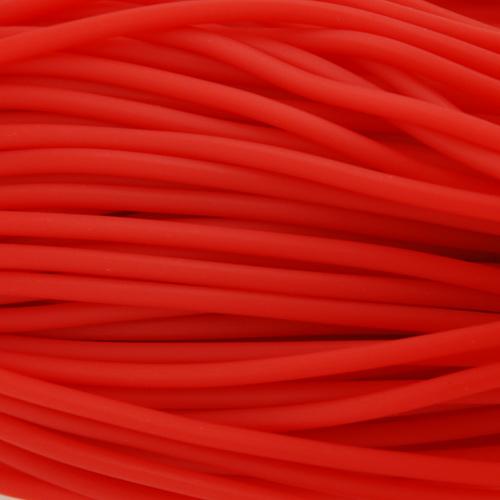 red hollow rubber cord 2mm | 4mt