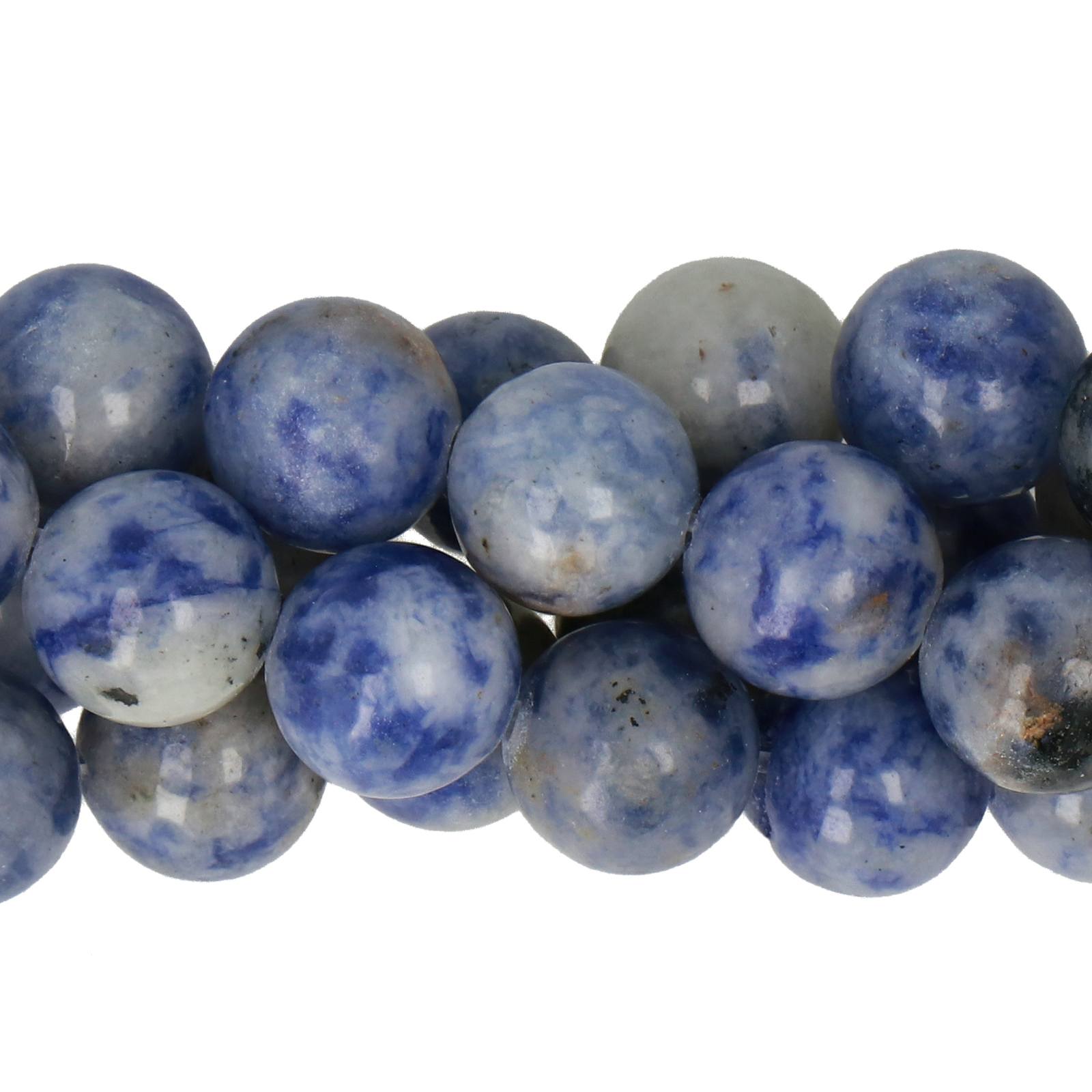 blue spot jasper round 8mm | 15/16-inch strand