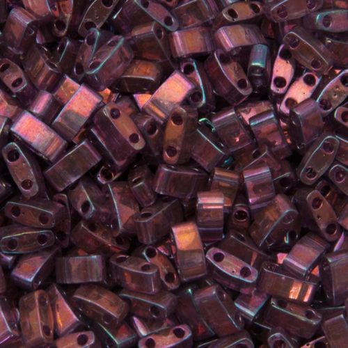 miyuki half tila beads - light amethist gold luster 5x2,3mm | 5gr