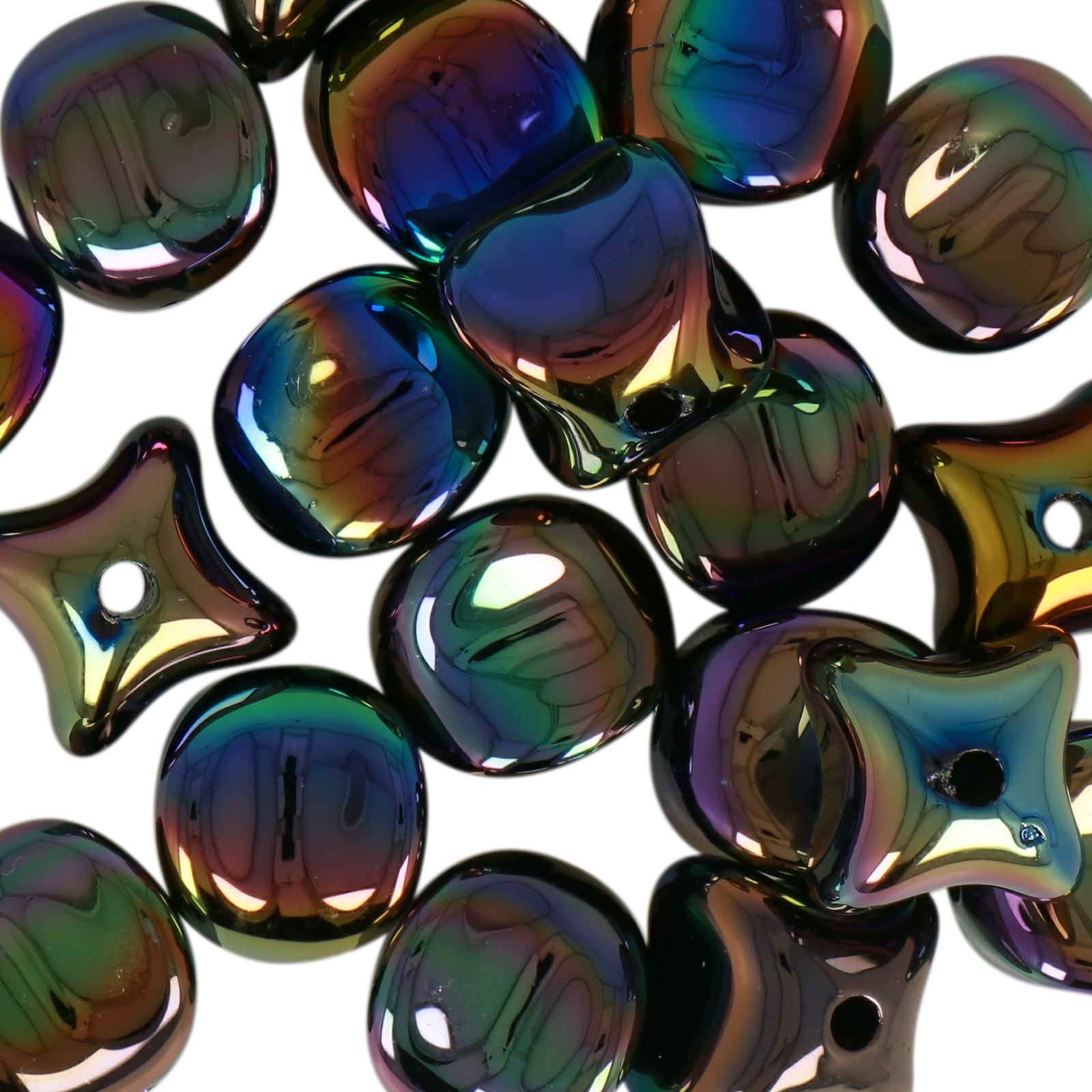 bead bags cube - blue - 9mm | 20pc