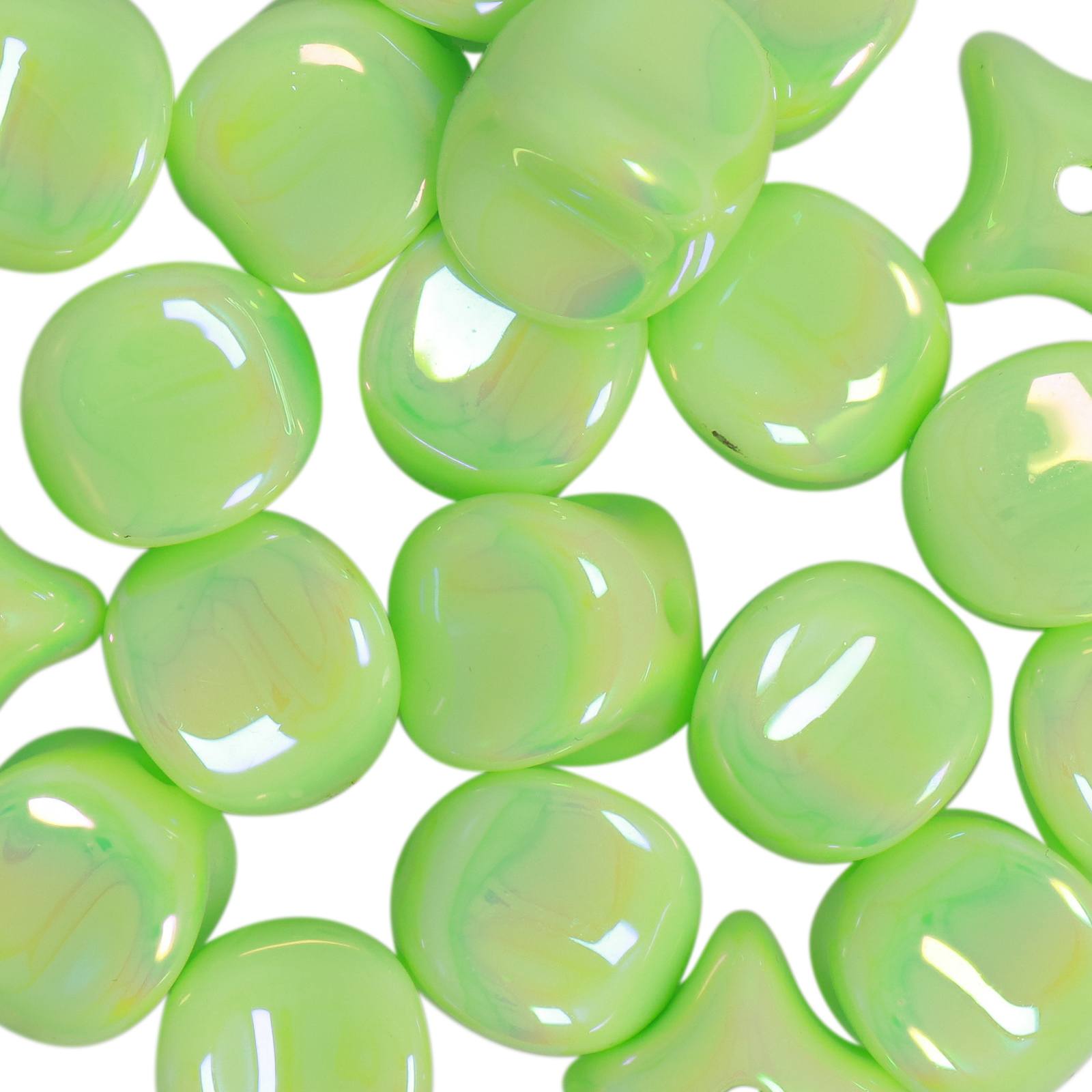 bead bags cube - green - 9mm | 20pc