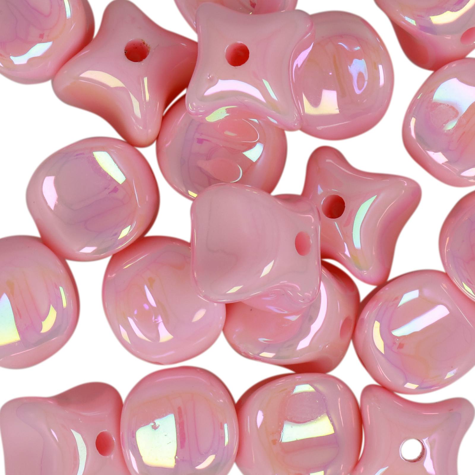 bead bags cube - pink - 9mm | 20pc