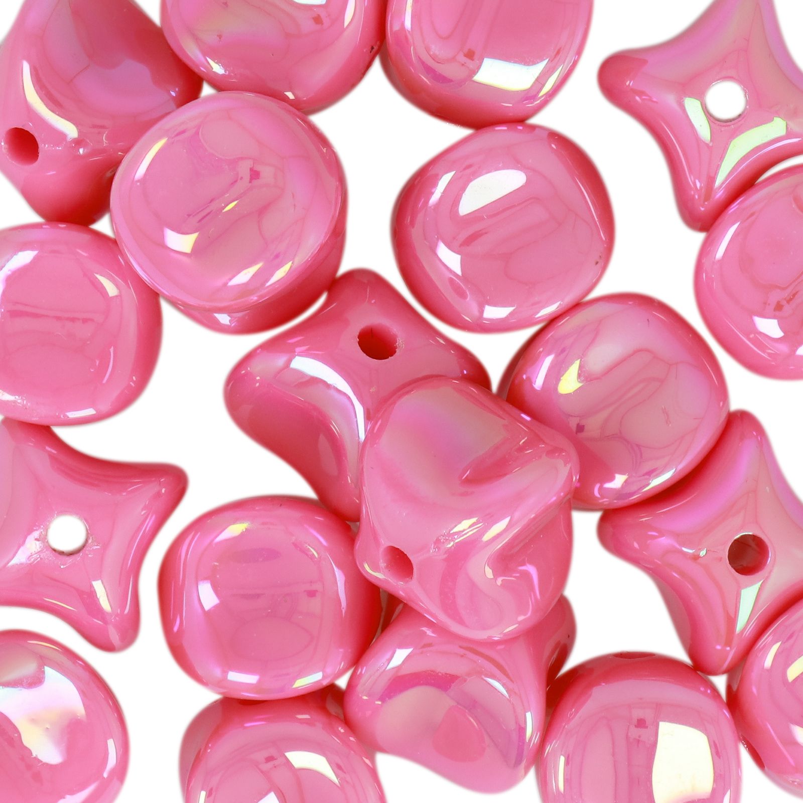 bead bags cube - fuchsia - 9mm | 20pc