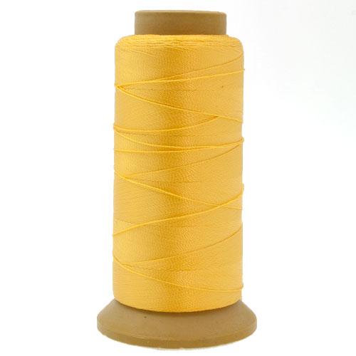 yellow gold polyester thread - size 0,40mm - 600mt spool | 1pc