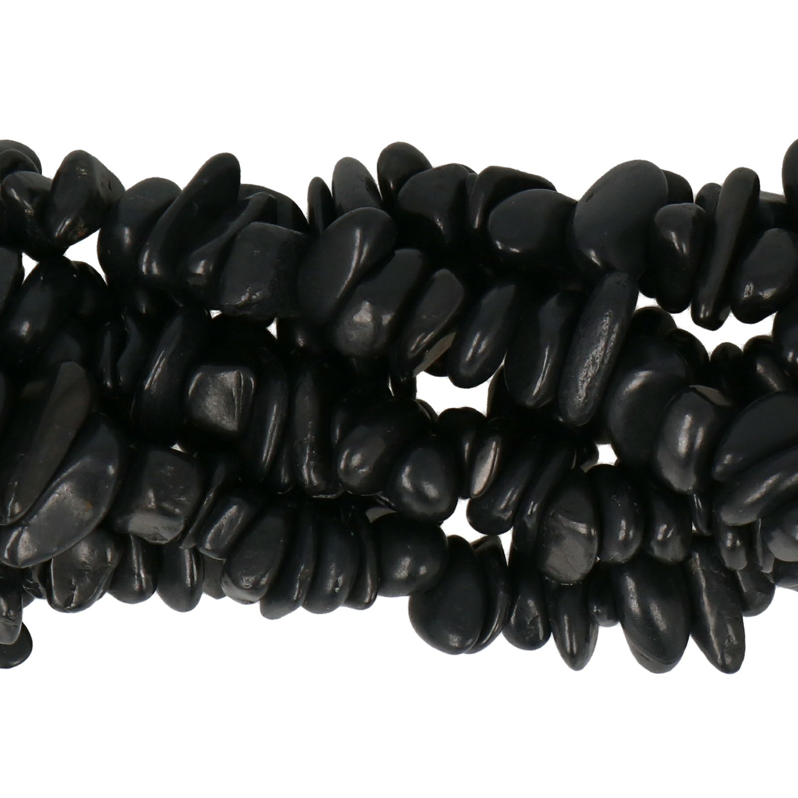 shungite chips 5-10mm | 32-inch strand approx.