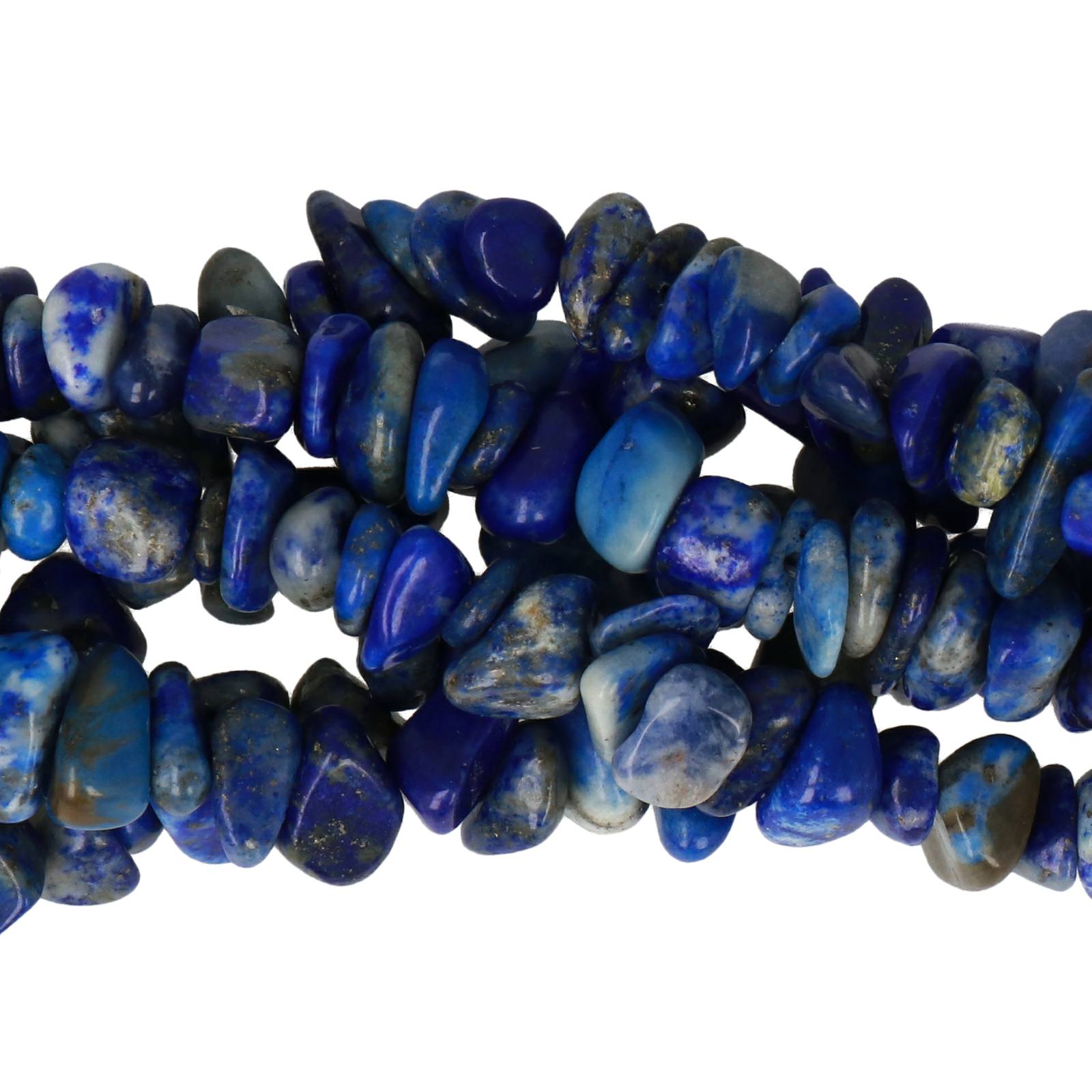 lapis denim chips 5-10mm | 32-inch strand approx.