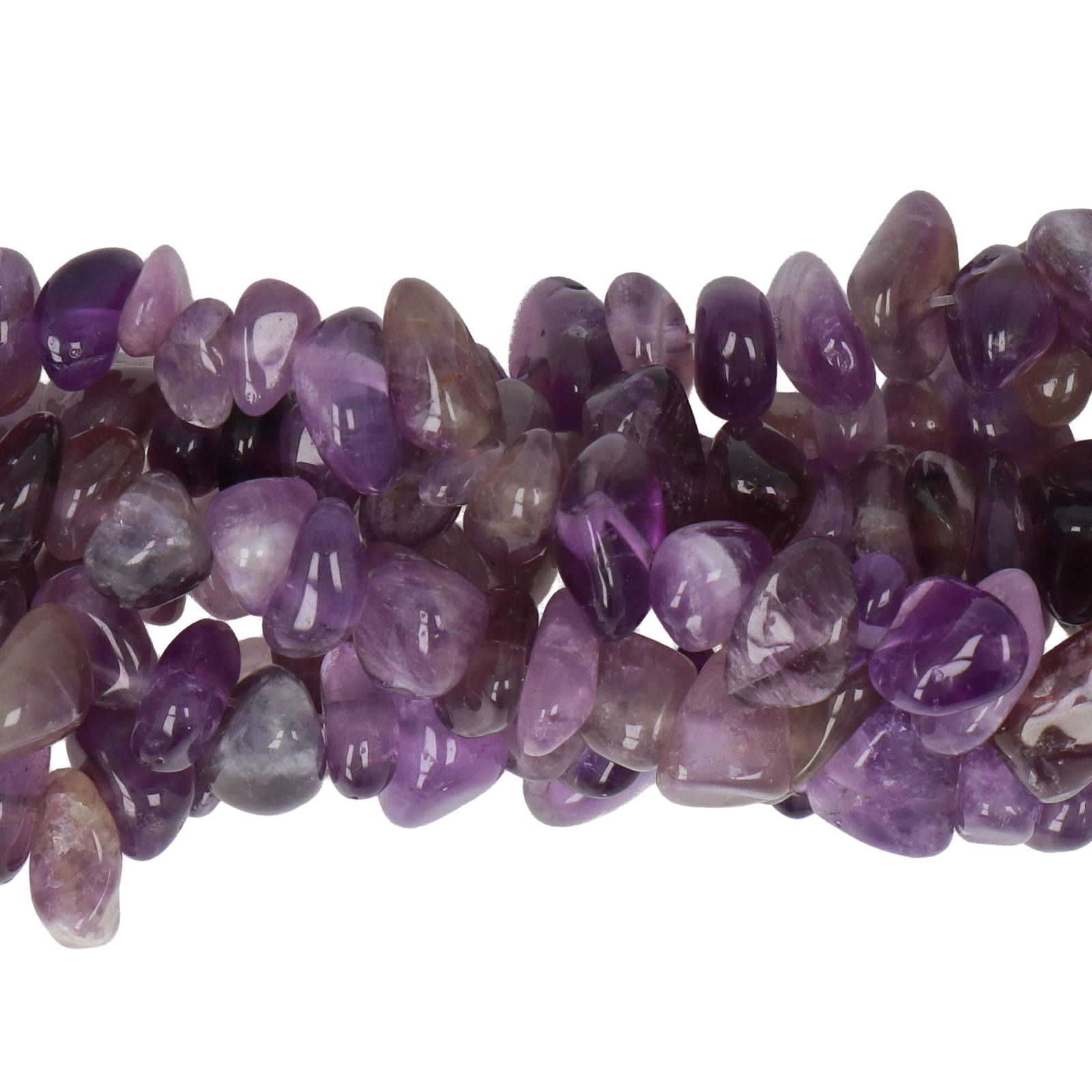 amethyst multicolor chips 5-10mm | 32-inch strand approx.
