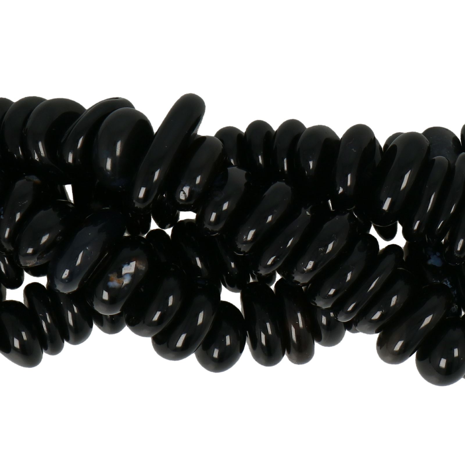 black onyx chips premium quality 10mm aprox | 15/16-inch strand