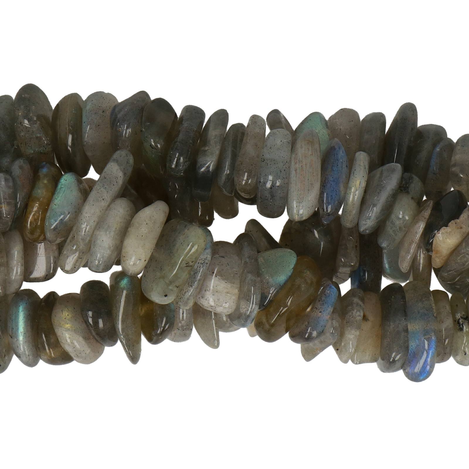 labradorite chips premium quality 12-15mm | 15/16-inch strand