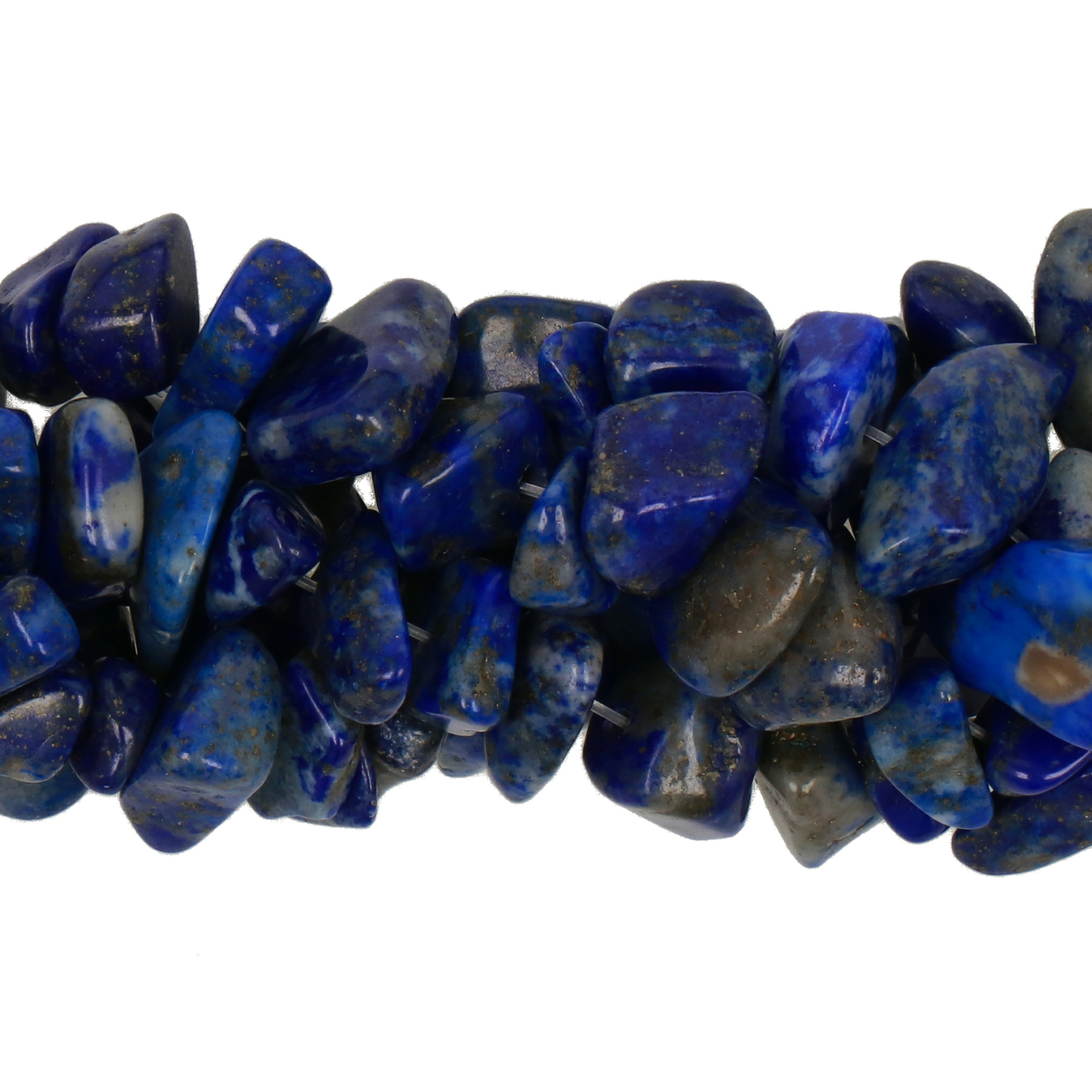 lapislazzuli chips 5-10mm | 32-inch strand approx.