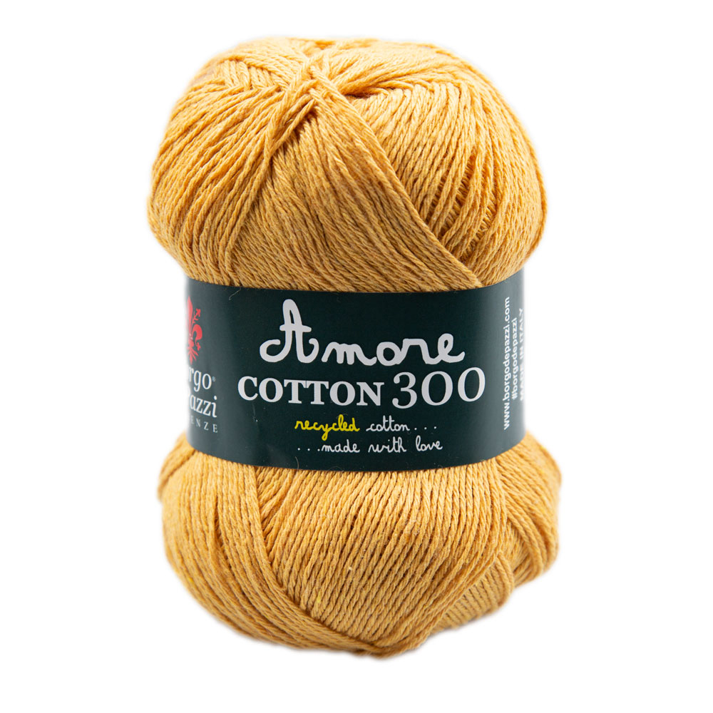 borgo de' pazzi amore cotton 300 - mustard (104) - 100gr (300mt) | 1pc
