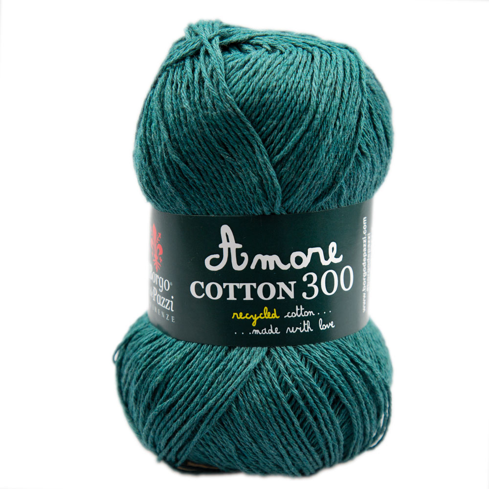 borgo de' pazzi amore cotton 300 - teal (111) - 100gr (300mt) | 1pc