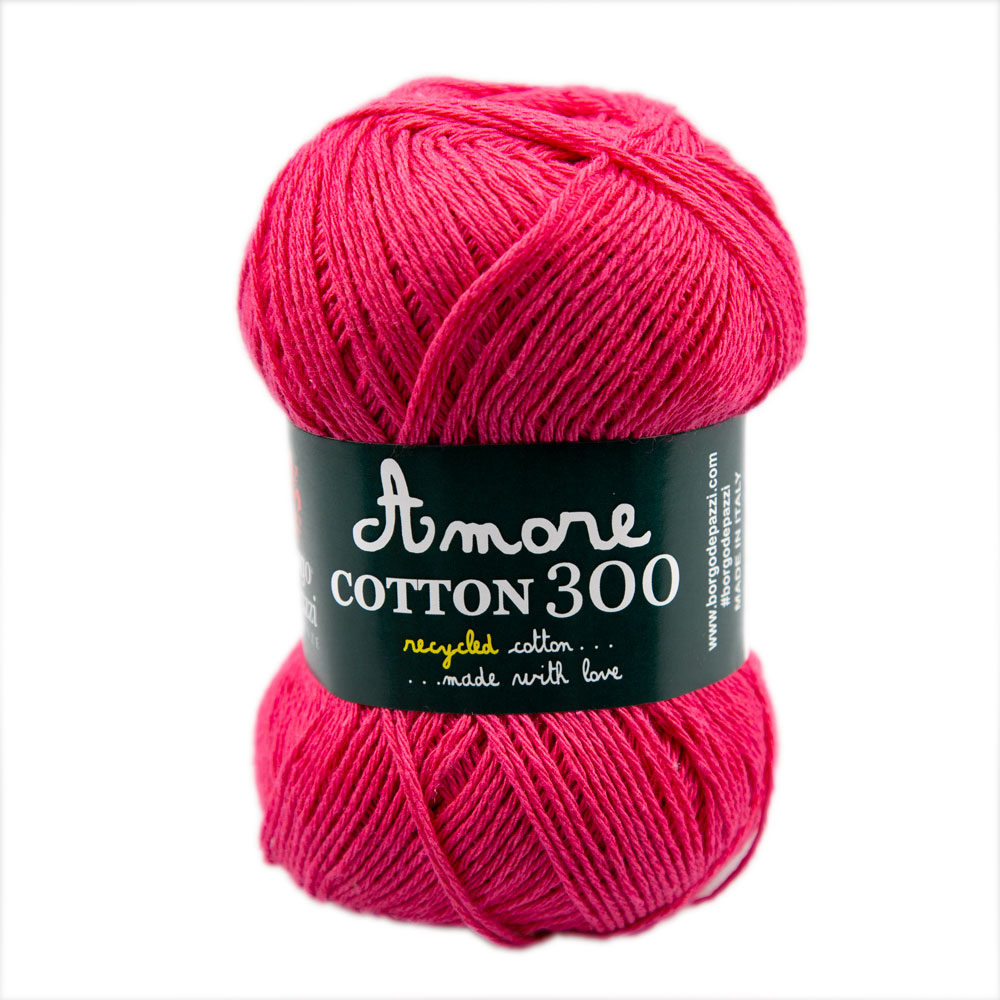 borgo de' pazzi amore cotton 300 - fuchsia (122) - 100gr (300mt) | 1pc