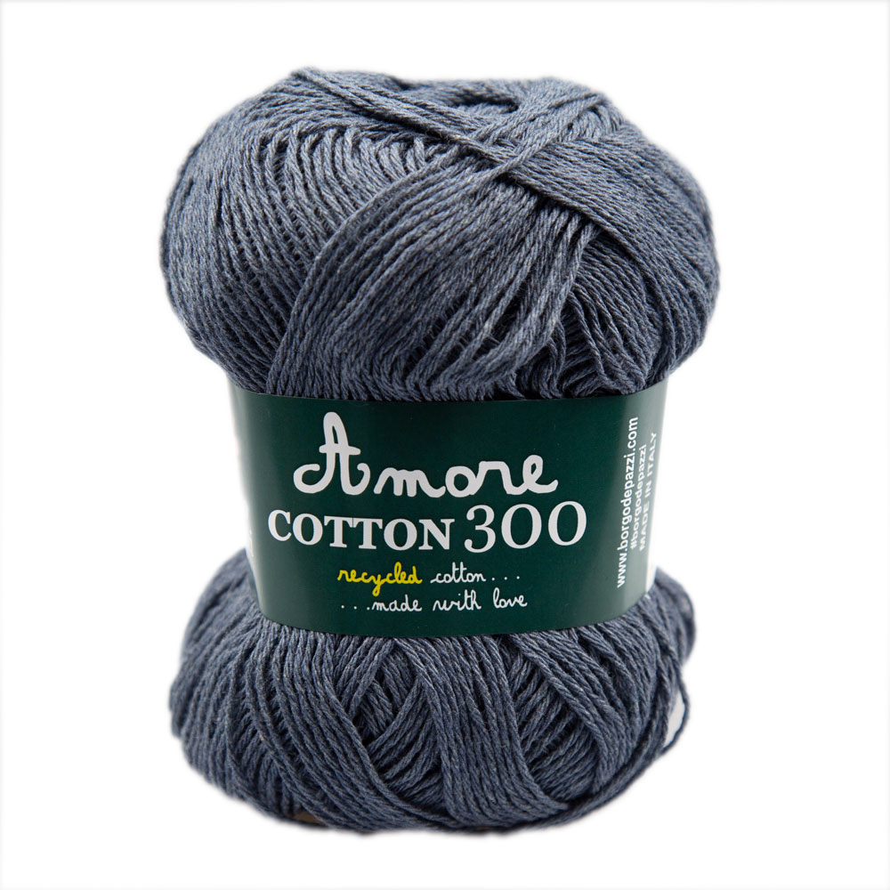 borgo de' pazzi amore cotton 300 - dark blue (130) - 100gr (300mt) | 1pc