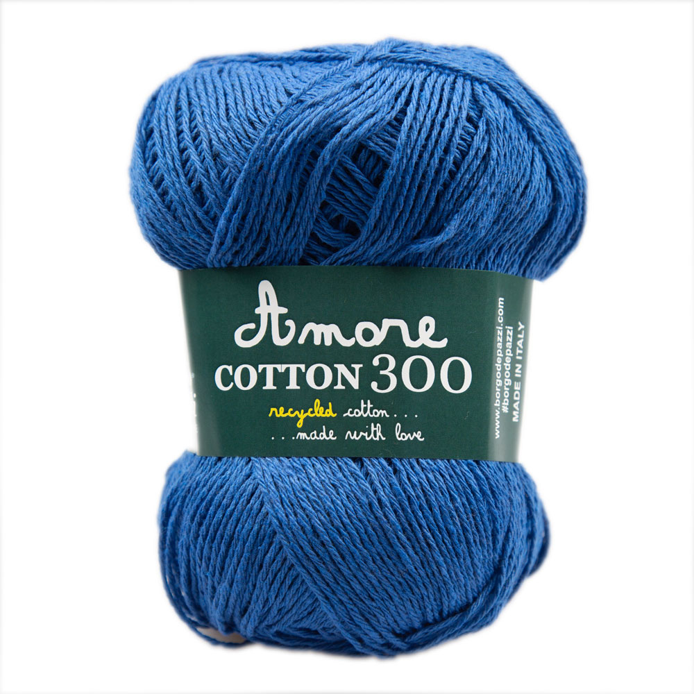 borgo de' pazzi amore cotton 300 - blue (131) - 100gr (300mt) | 1pc
