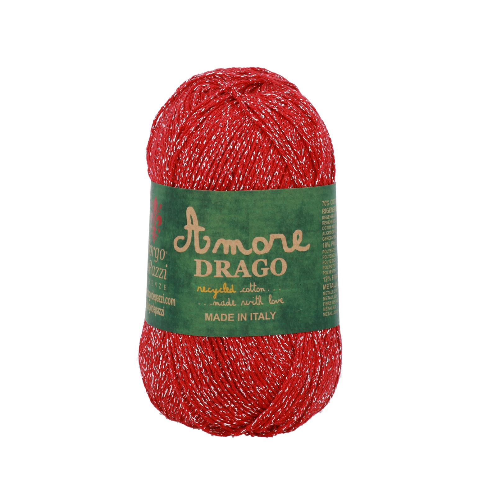 borgo de' pazzi amore drago - red (10) - 50gr (200mt) | 1pc