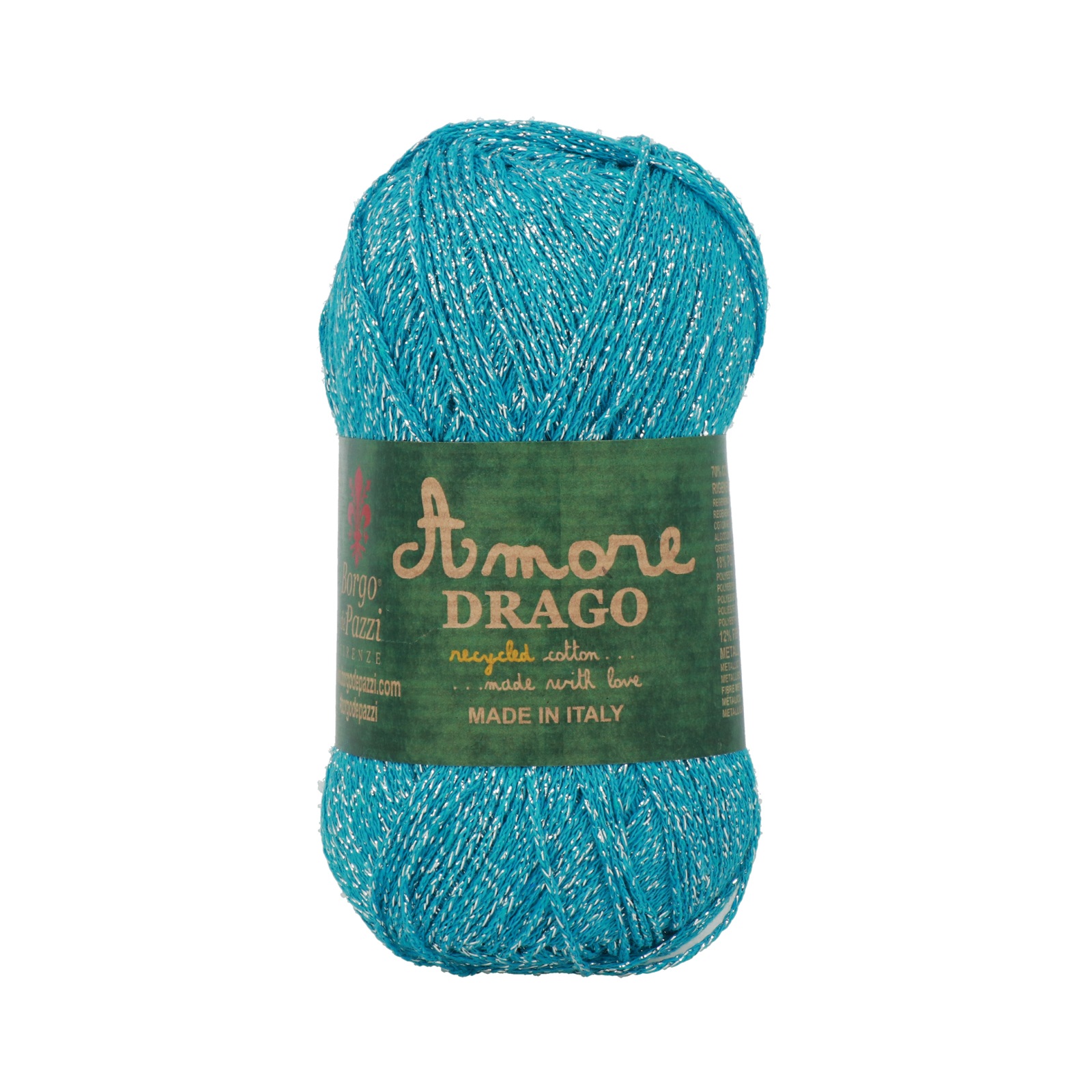 borgo de' pazzi amore drago - turquoise (14) - 50gr (200mt) | 1pc