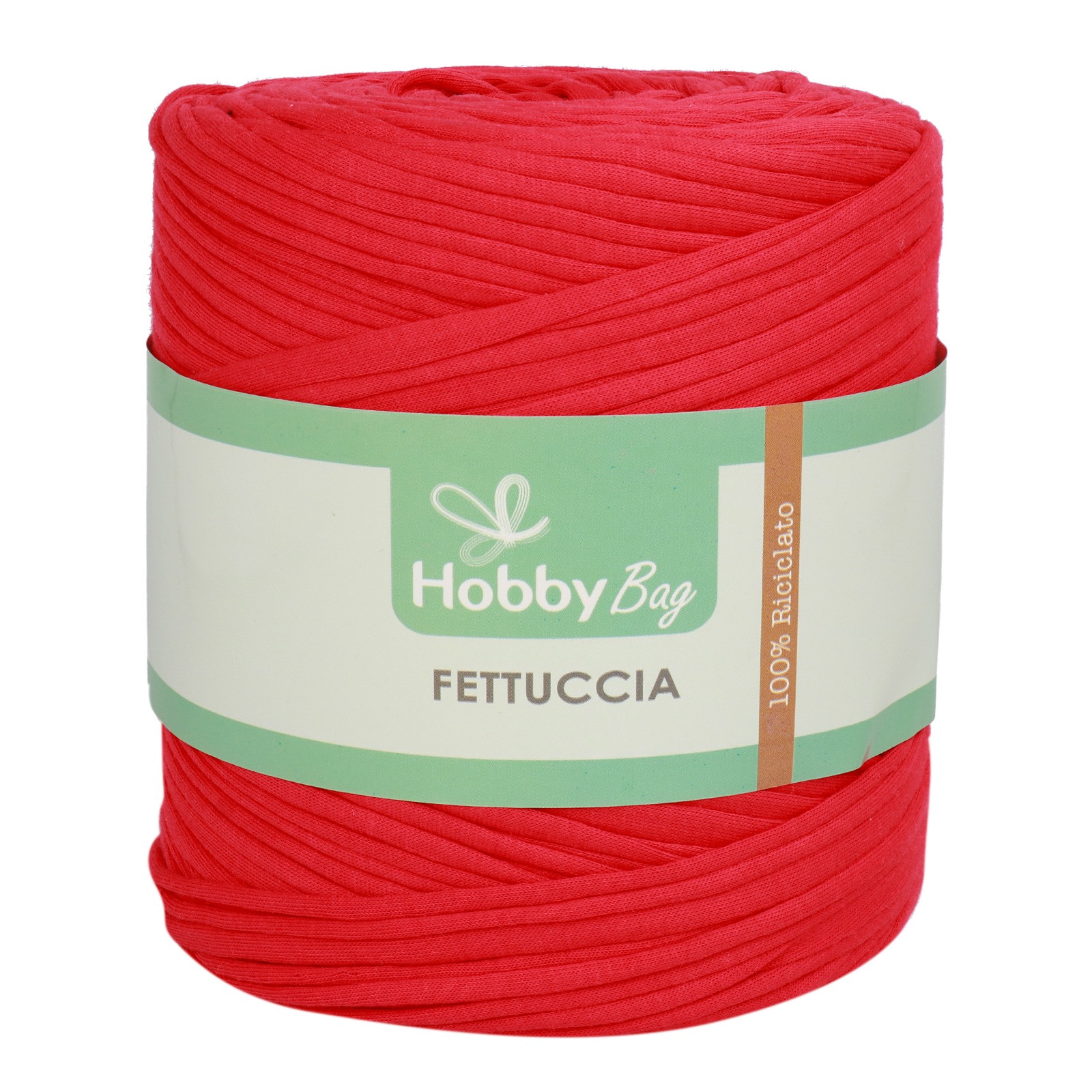 hobbybag t-shirt yarn fettuccia - feuerrot - 500-800gr (110-130mt) | 1st