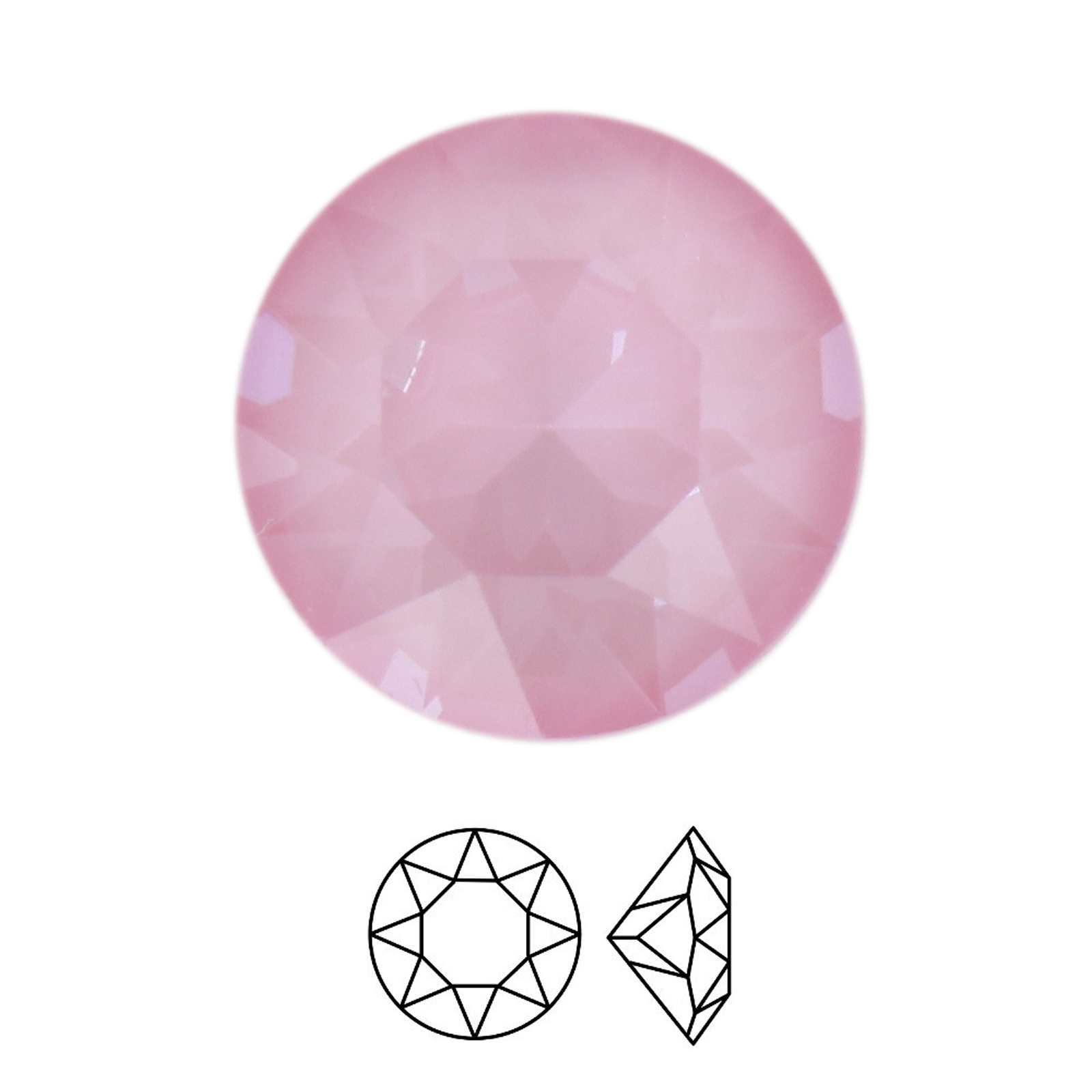 chaton (1088) crystal soft rose ignite ss39 (8,16-8,41mm) | 4st