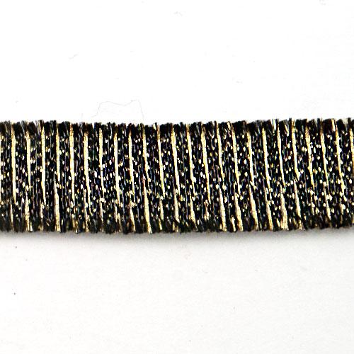 rayon trim black/gold 15mm | 50cm