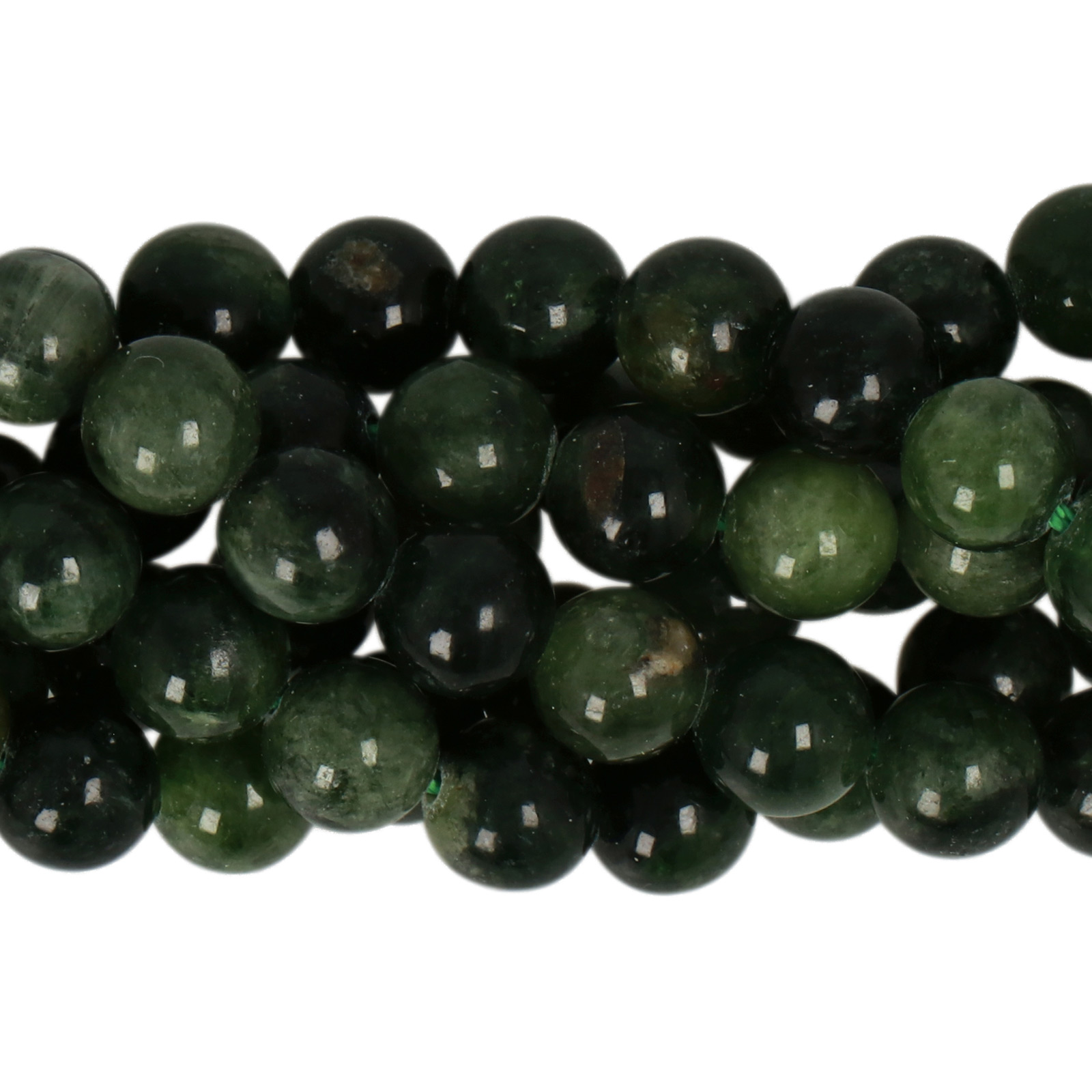 diopside smooth round 6mm | 15/16-inch strand