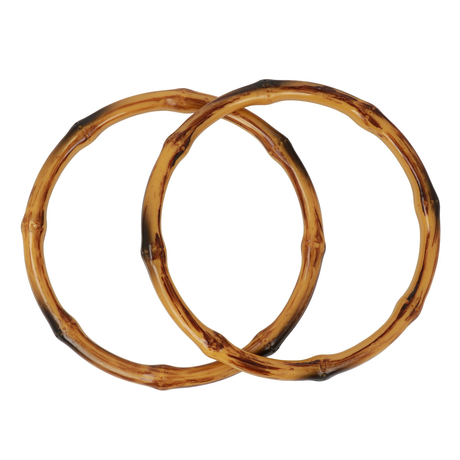 bamboo resin round bag handle 14,5cm | 2pc
