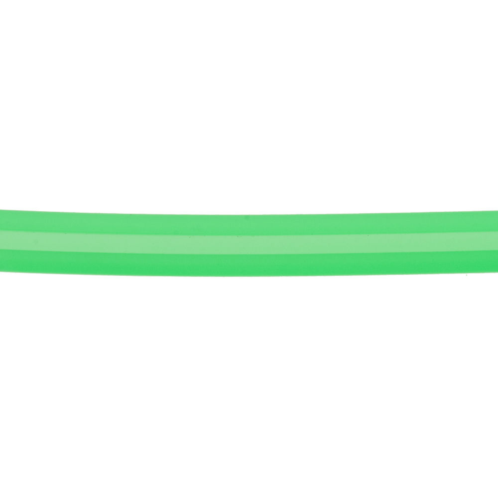 green rubber cord with channel 7x4mm | 1mt