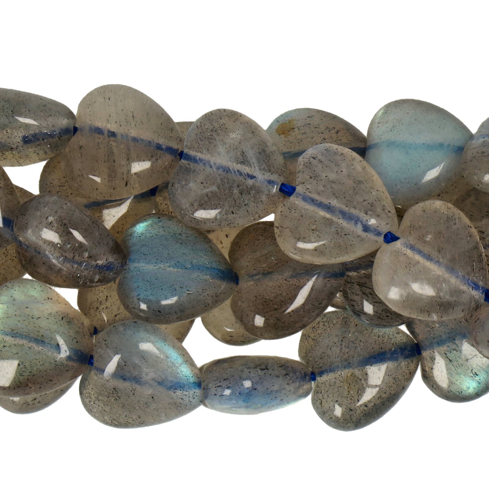 labradorite premium quality smooth herat 10mm | 4pc