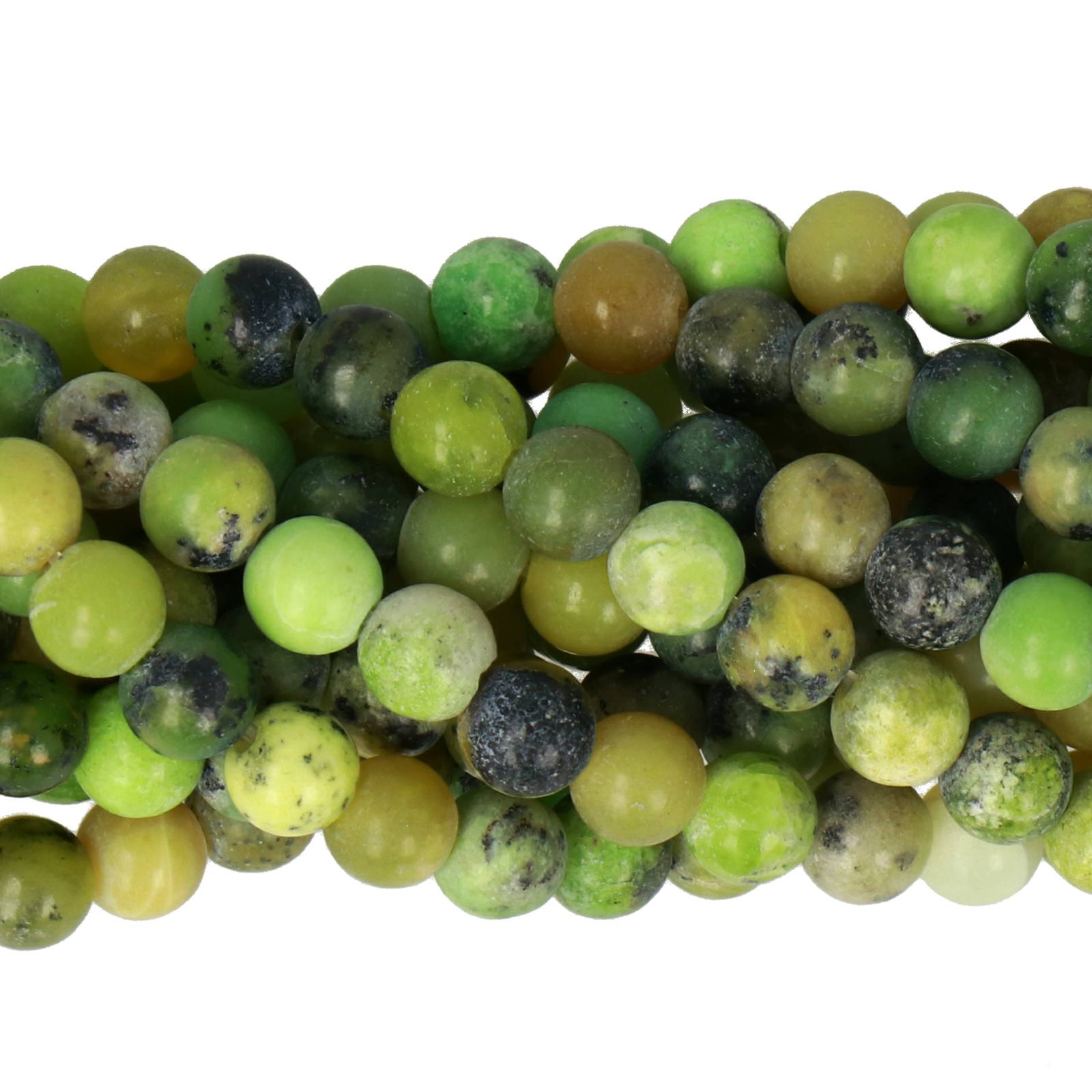 chrysoprase smooth round 4mm | 15/16-inch strand