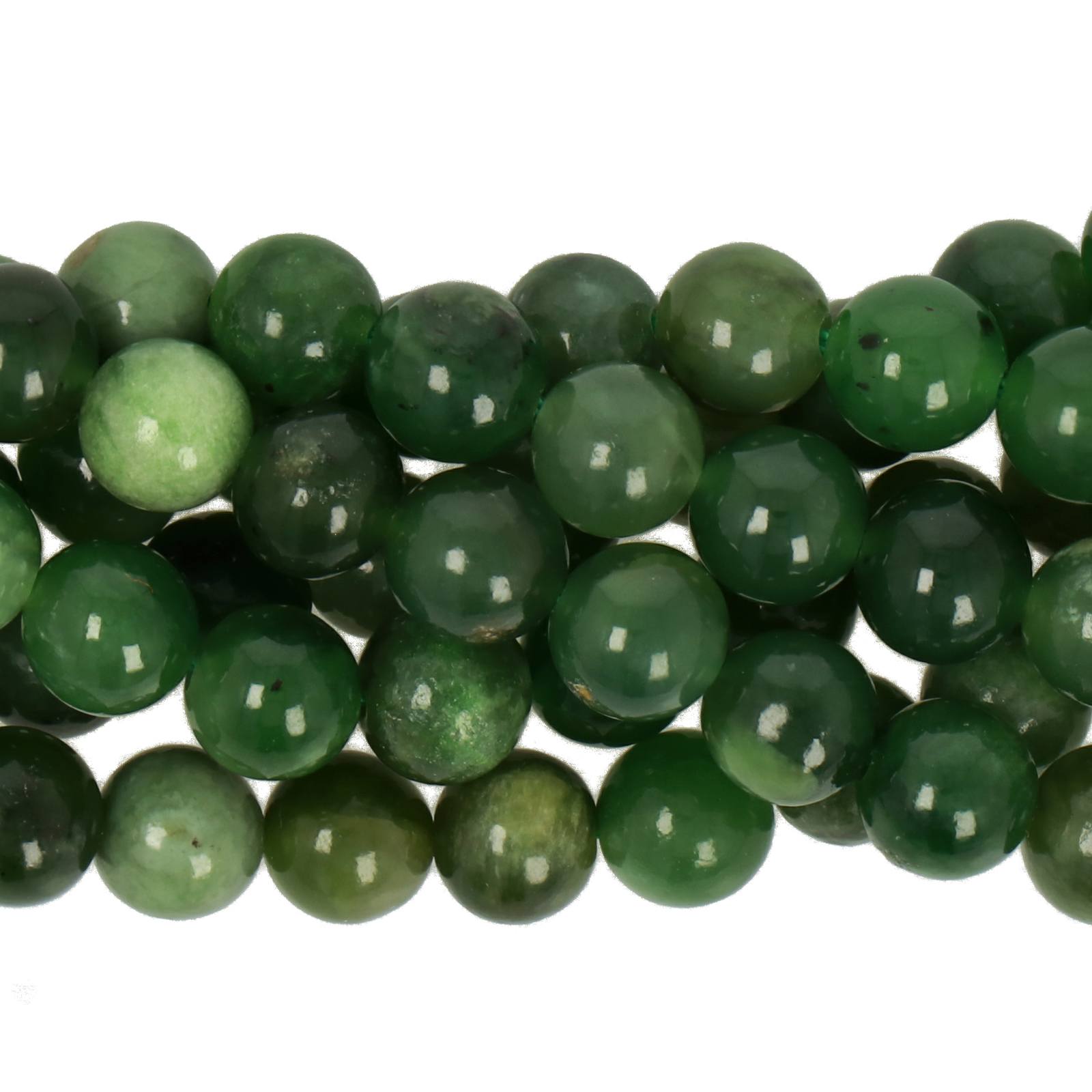 canadian jade smooth round 6mm | 15/16-inch strand