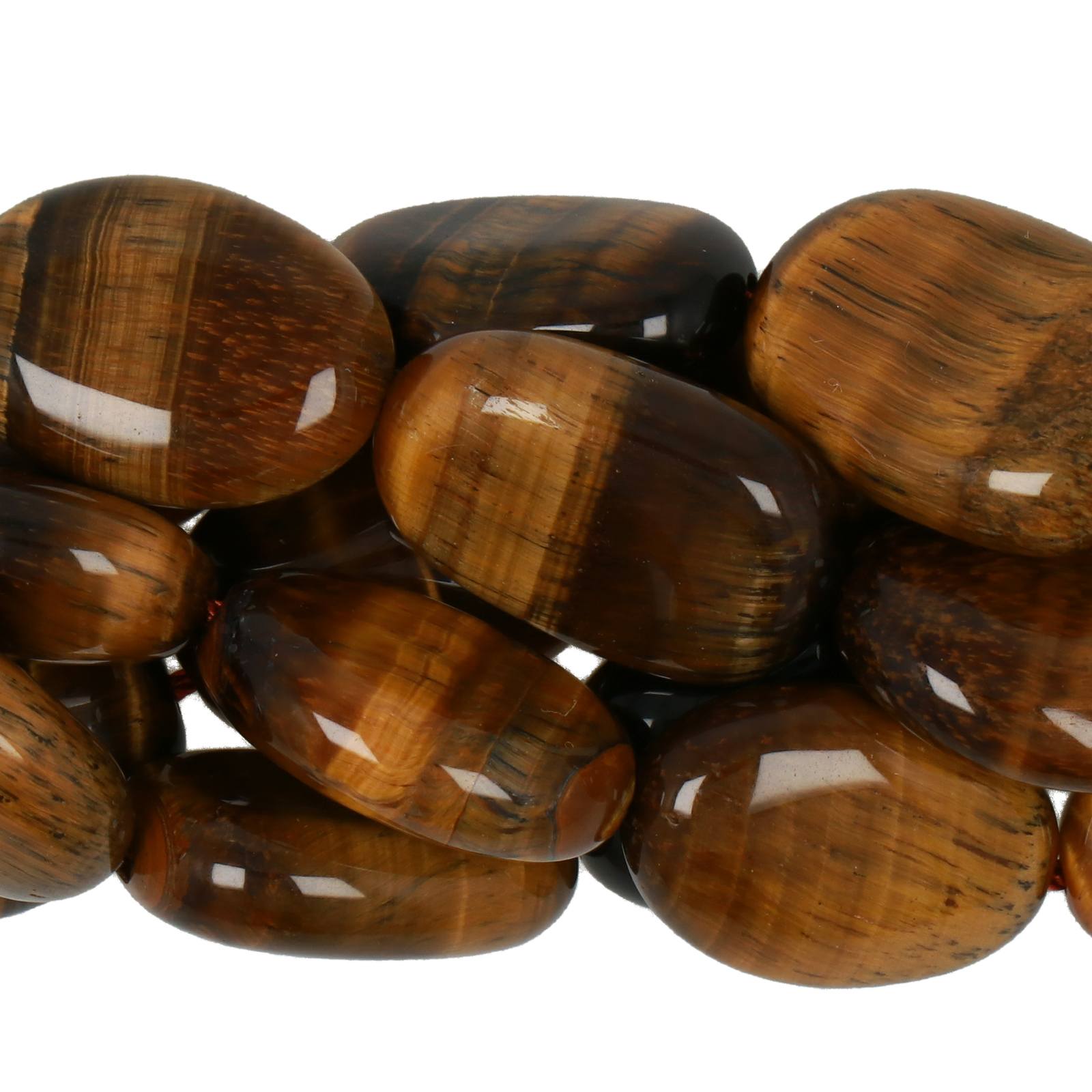 brown tiger eye smoooth oval 18x13mm | 15/16-inch strand