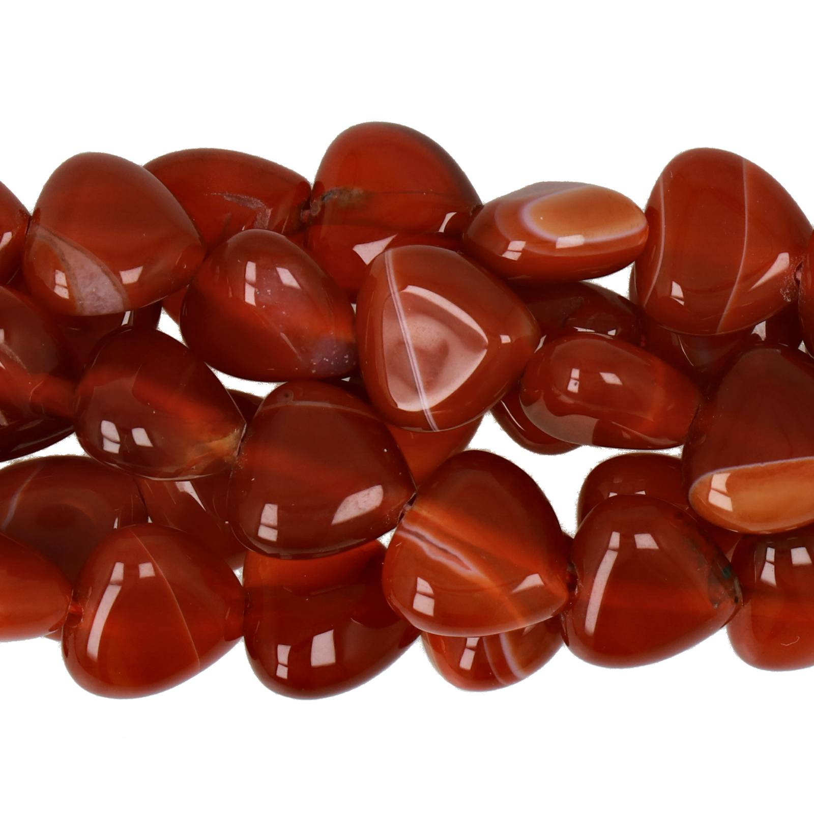 rot achat glatt dreieck 10mm | strang 38/40cm